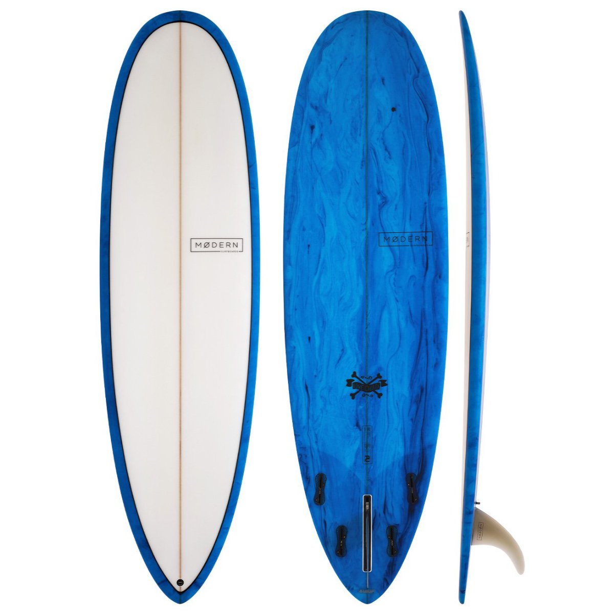 Modern Love Child 7'0 PU Blue Tint Surfboard - Premium Polyurethane Surf Board for Adults & Teens - Perfect for Beach Waves, Ocean Surfing & Water Sports
