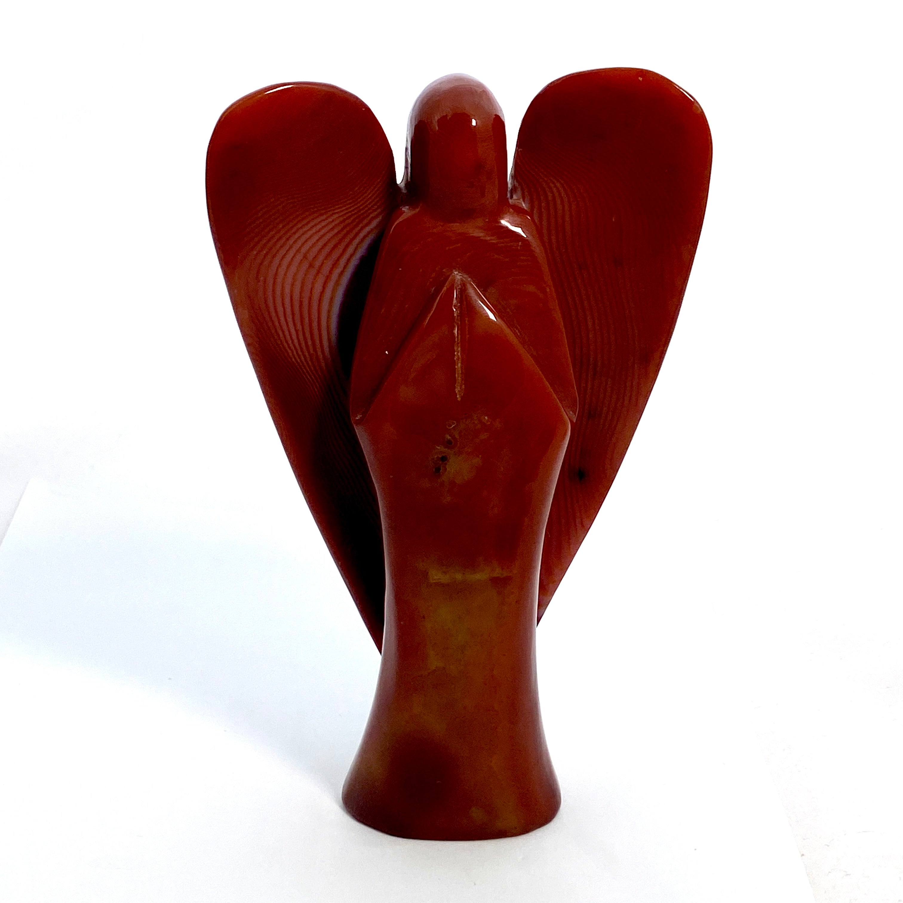 Red Sardonyx Angel RSA 01 Pendant - Genuine Gemstone Jewelry for Women, Elegant Necklace Gift for Birthday & Anniversary - Perfect for Special Occasions & Everyday Wear
