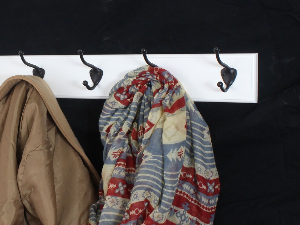 Oil Rubbed Bronze Coat Rack with 4 Hooks - 20