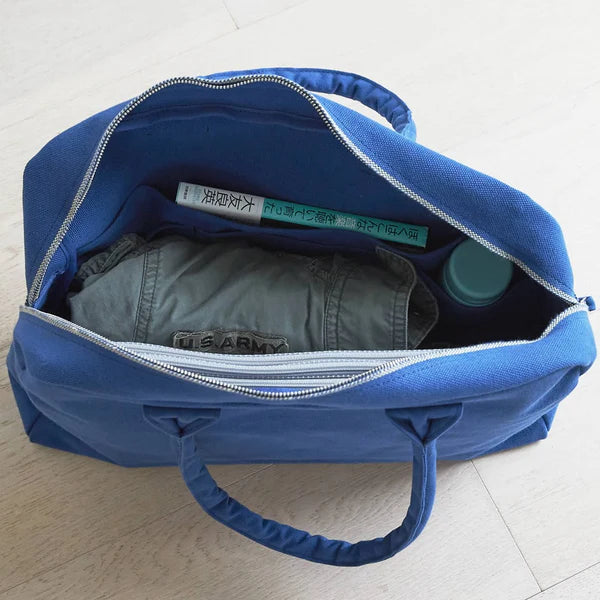 Kurashiki Hampu Canvas Briefcase - Grayish White | Stylish Japanese Vintage Shoulder Bag for Work, Travel & Daily Use