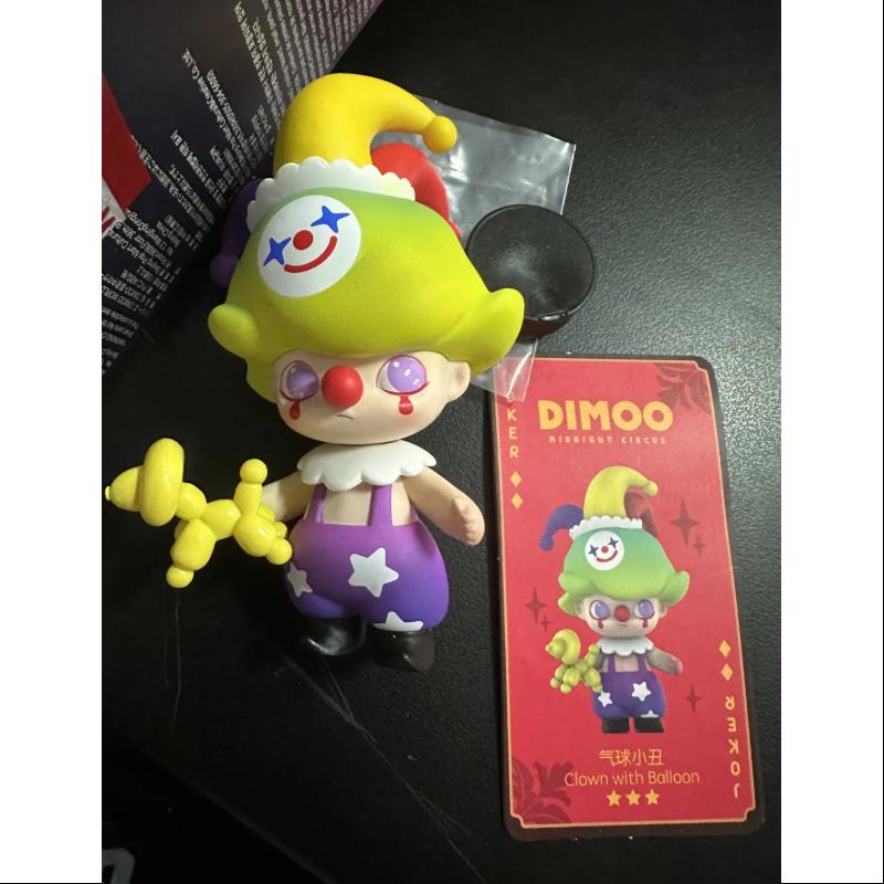 DIMOO Midnight Circus Series Secret Clown with Balloon (1/144) - Limited Edition Collectible Figure for Display, Gifts & Circus-Themed Decor