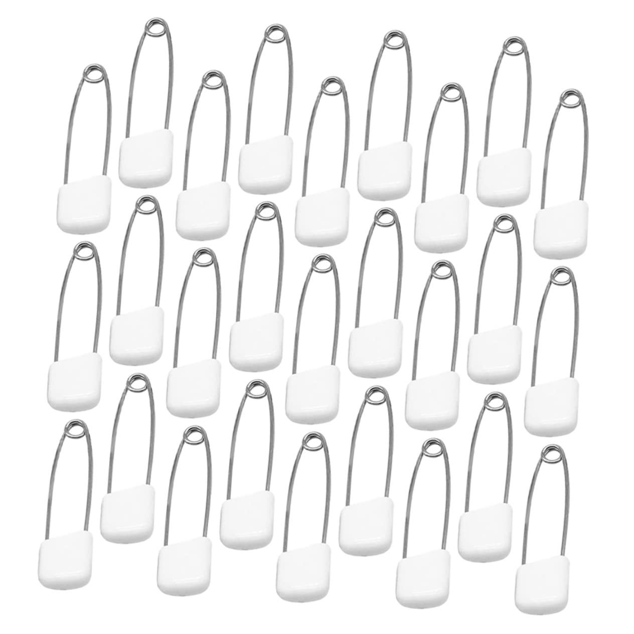 300 Pcs Safety Pins - Childproofing Supplies for Cabinets, Drawers & Doors - White Plastic Safety Pins for Baby Proofing, Organizing & DIY Projects - Perfect for Home, Nursery & Daycare Use