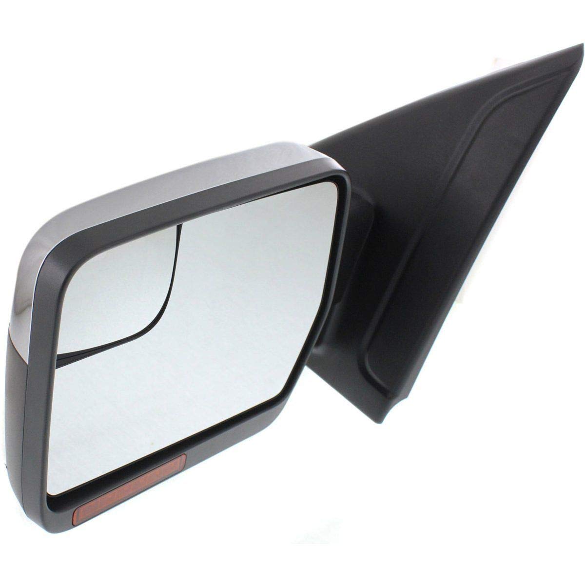 Sherman Replacement Side Mirror for Ford F-150 Driver Side - Compatible with Partslink FO1320412 - Durable Exterior Rearview Mirror Replacement for Pickup Trucks & Off-Road Use