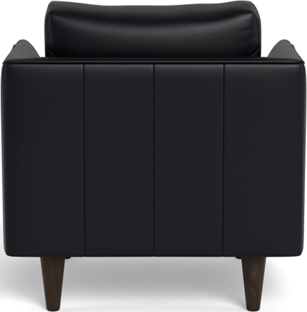 Rainey 35 Genuine Leather Arm Chair - Premium Comfort for Living Room, Office & Study - Perfect for Relaxing, Reading & Working