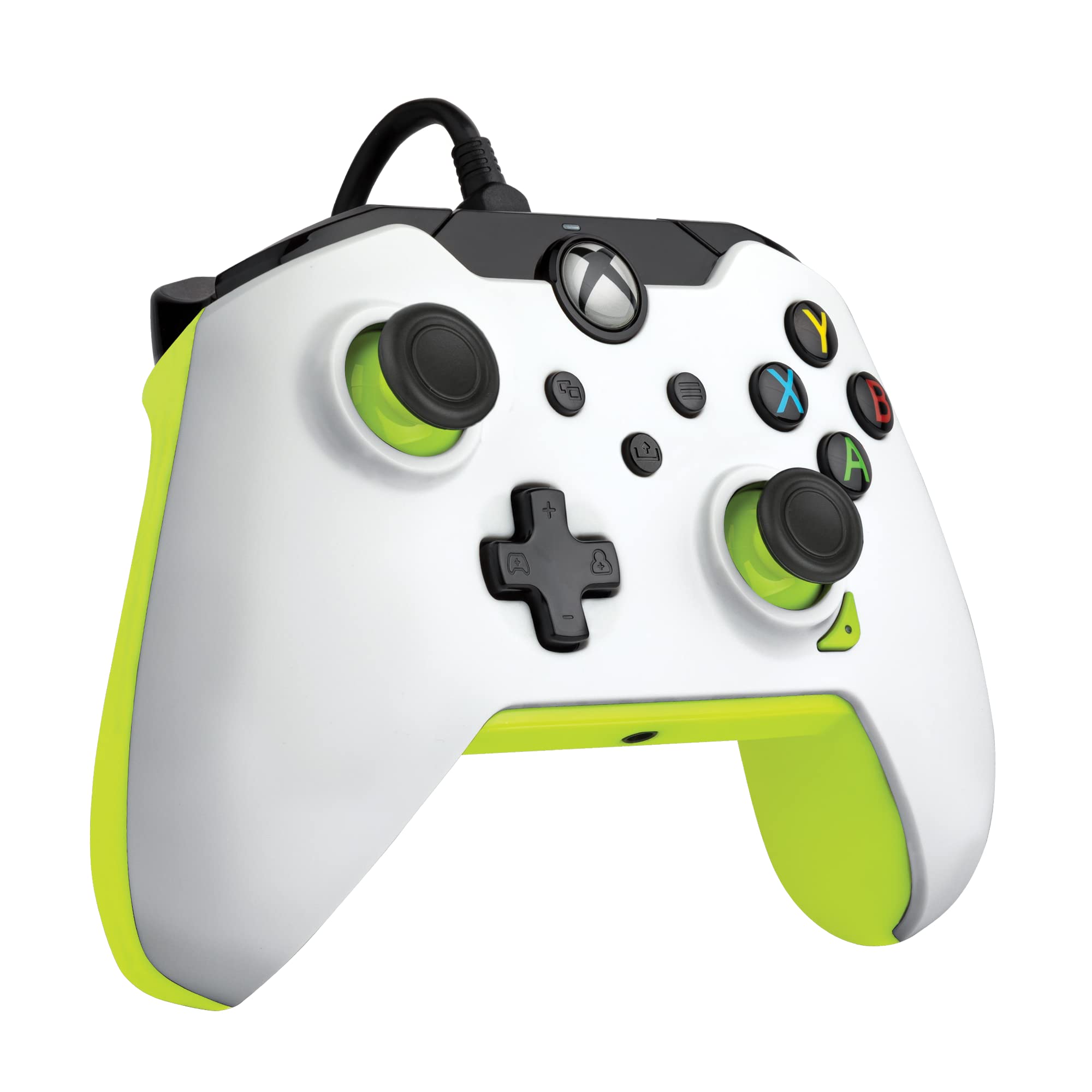Official PDP Wired Electric White Controller for Xbox Series X|S & Xbox One - Licensed Gamepad with USB Cable for Enhanced Gaming Performance - Perfect for Competitive Play & Long Gaming Sessions