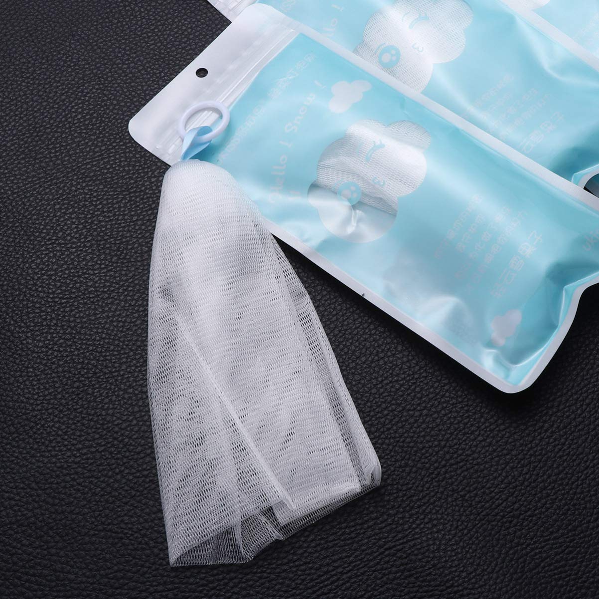5PCS Premium Exfoliating Foaming Net for Face & Body - Effective Cleansing Soap Maker, Soft & Gentle for Daily Skincare Routine, Spa & Shower Use