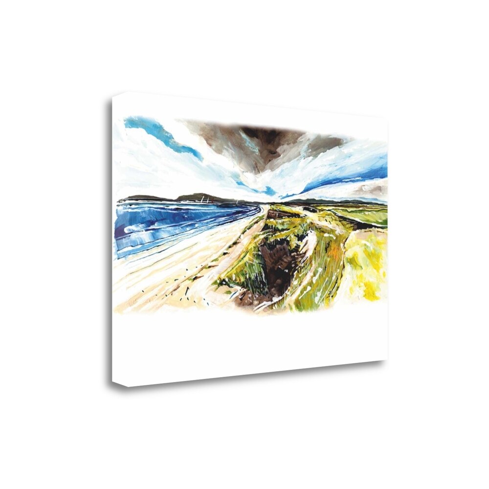 Beach View By Stuart Roy - Premium Giclee Art Print on Gallery Wrapped Canvas - Ready to Hang Wall Decor for Living Room, Bedroom & Office