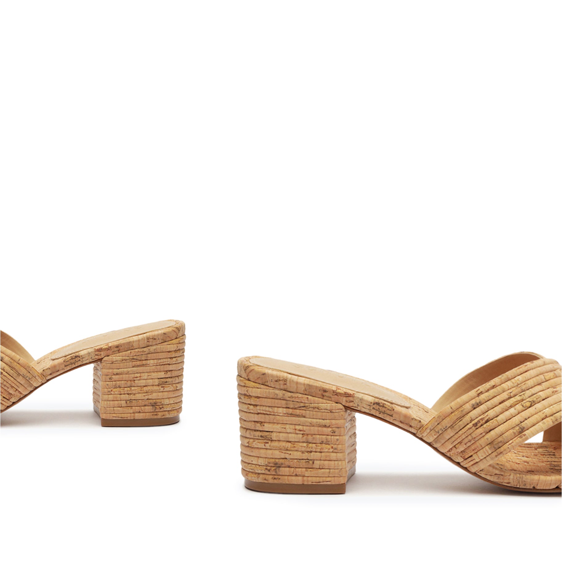 Latifah Women's Cork Mule Sandals - Comfortable & Stylish Summer Slide Shoes for Beach, Pool, and Casual Outings
