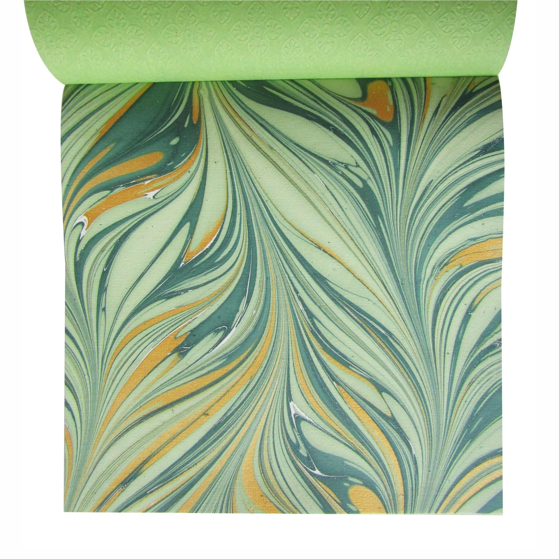 Shades of Green Handmade Scrapbook Paper 12x12 Inch Pad - 24 Sheets (12 Unique Designs) for DIY Crafts, Scrapbooking & Card Making | Premium Quality Acid-Free Paper