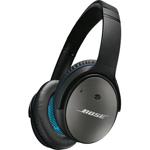 Bose QuietComfort 25 Noise Cancelling Headphones for Android - Wireless Bluetooth Over-Ear Headset with Microphone, Black - Perfect for Travel, Work & Music Listening