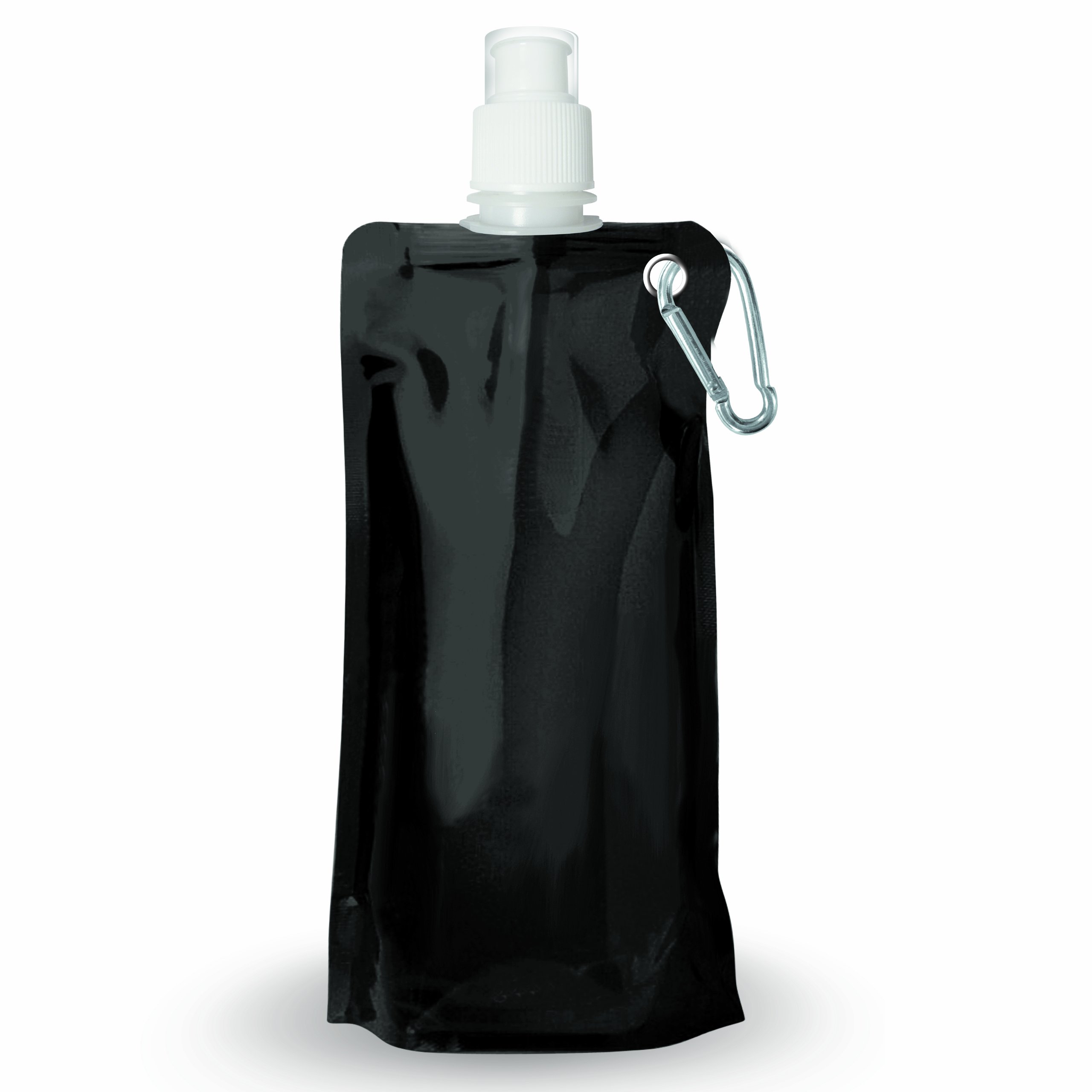 Asobu Stainless Steel Insulated Water Bottle - 20oz Leakproof & Foldable, BPA-Free, Perfect for Gym, Hiking & Travel - Black