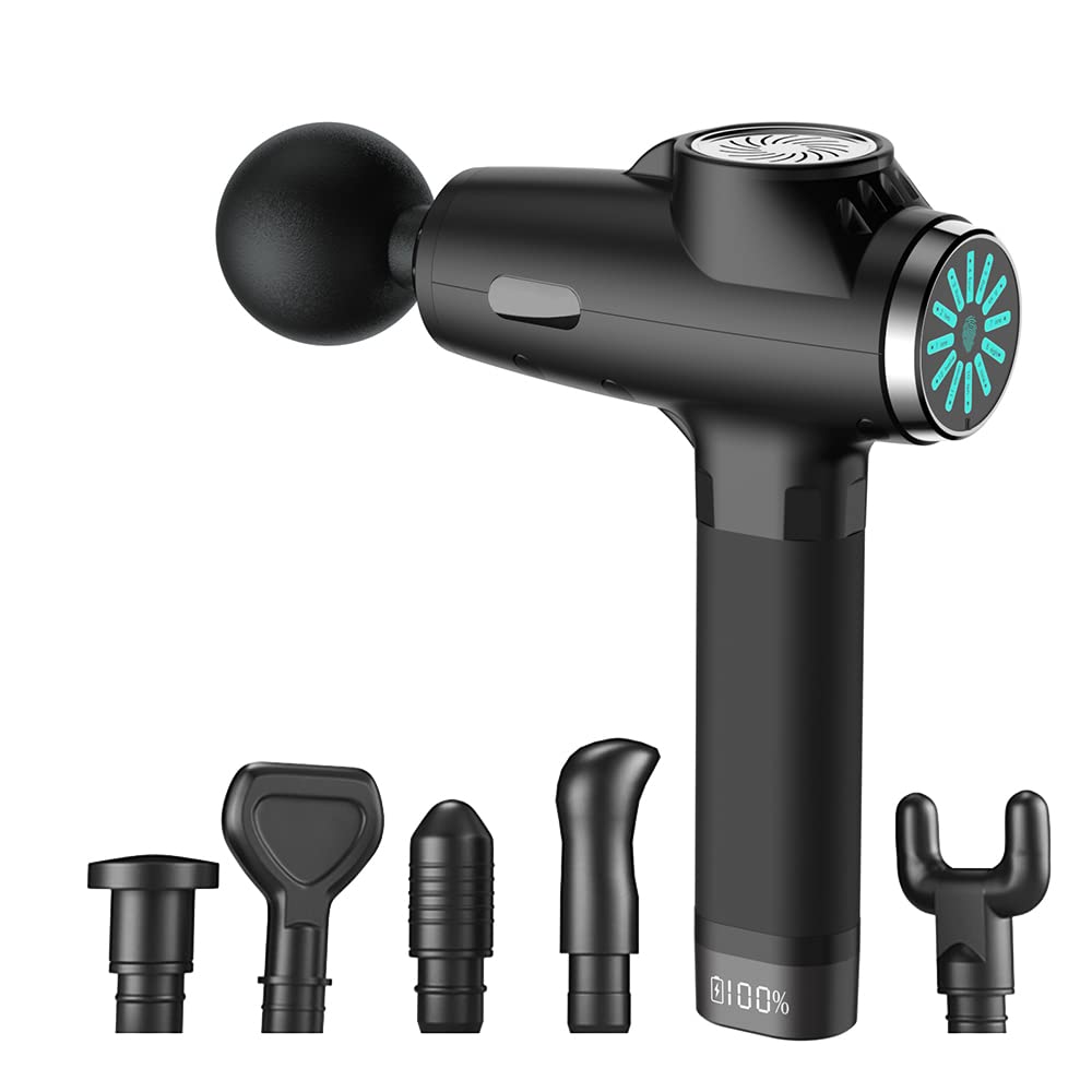 Deep Tissue Massage Gun - Electric Muscle Massager for Pain Relief & Relaxation, Super Quiet & Portable Handheld Sport Massager - Perfect for Athletes, Gym Recovery & Home Use