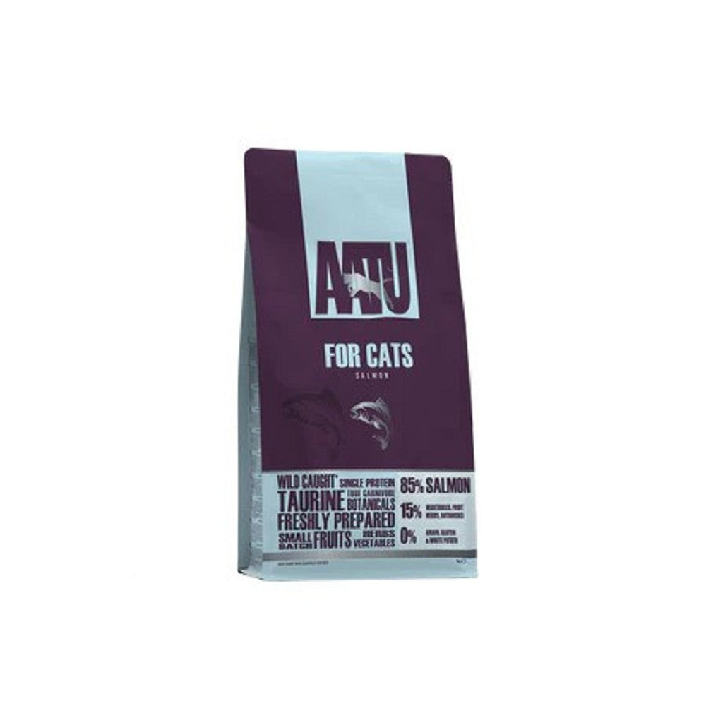 Premium Salmon Dry Cat Food for Adult Cats - High Protein, Grain-Free, Natural Ingredients - Perfect for Indoor & Outdoor Cats