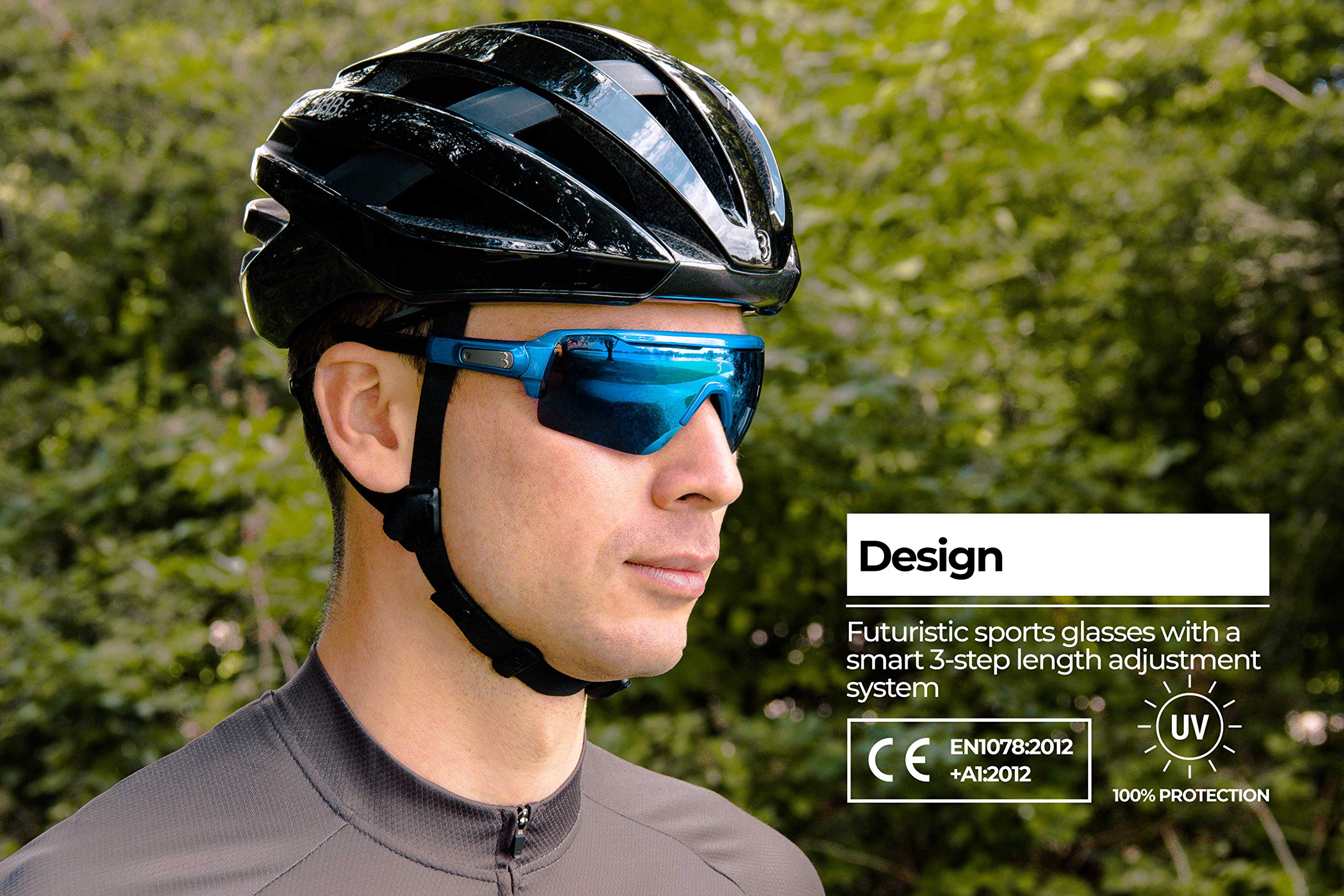 BBB Classic Sport Glasses - Polarized UV Protection Sunglasses for Running, Cycling & Outdoor Activities - Lightweight & Shatterproof for Men & Women