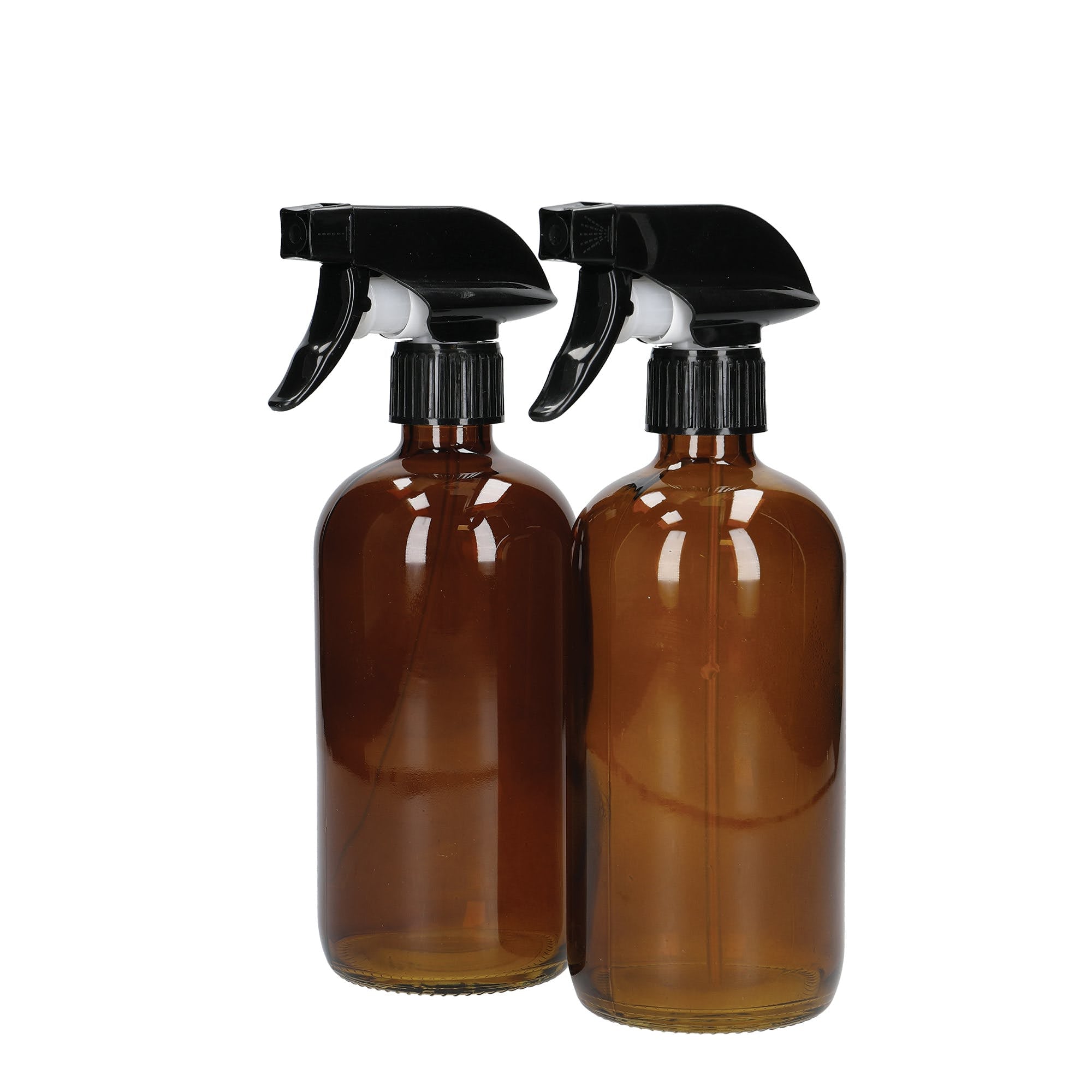 Refillable Glass Spray Bottles Set of 2 - 8oz Amber Glass Bottles with Fine Mist Sprayer for Essential Oils, Cleaning Solutions & DIY Beauty Products - Perfect for Home, Kitchen & Garden Use