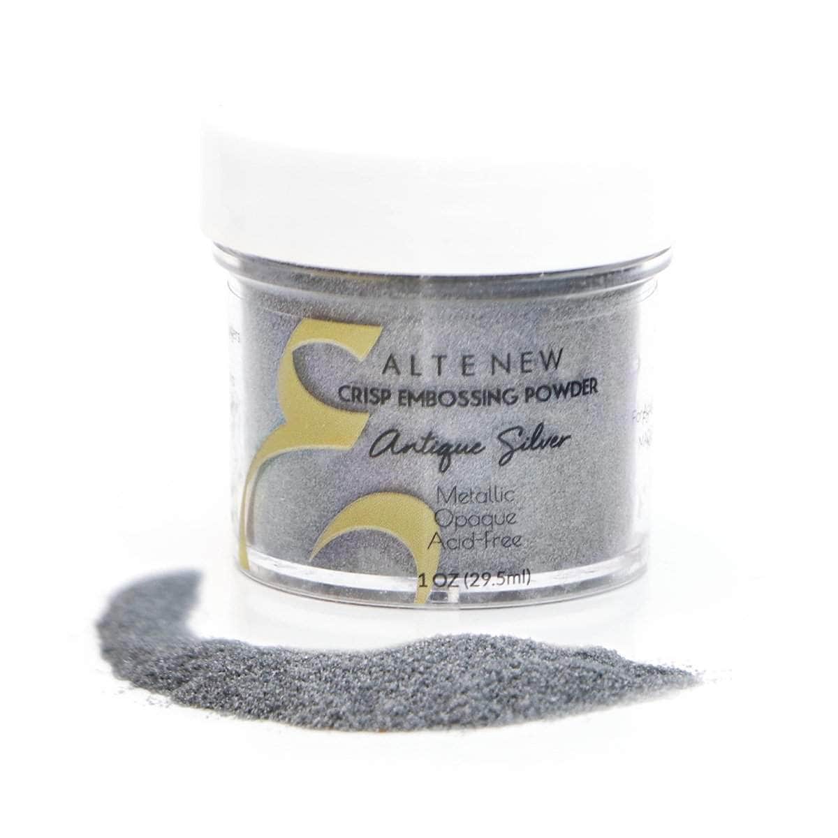 Antique Silver Crisp Embossing Powder for Card Making, Scrapbooking & DIY Crafts - Premium Metallic Embossing Powder for Paper Crafts, Jewelry Making & Home Decor Projects