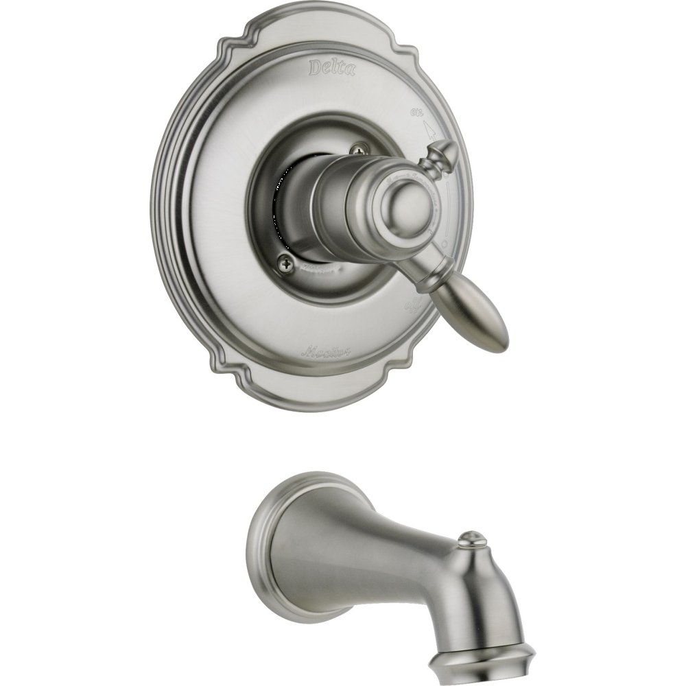 Delta Faucet T17155-SS Victorian Monitor 17 Series Tub Trim Only, Stainless Steel - Perfect for Bathroom Renovation & Luxury Shower Experience