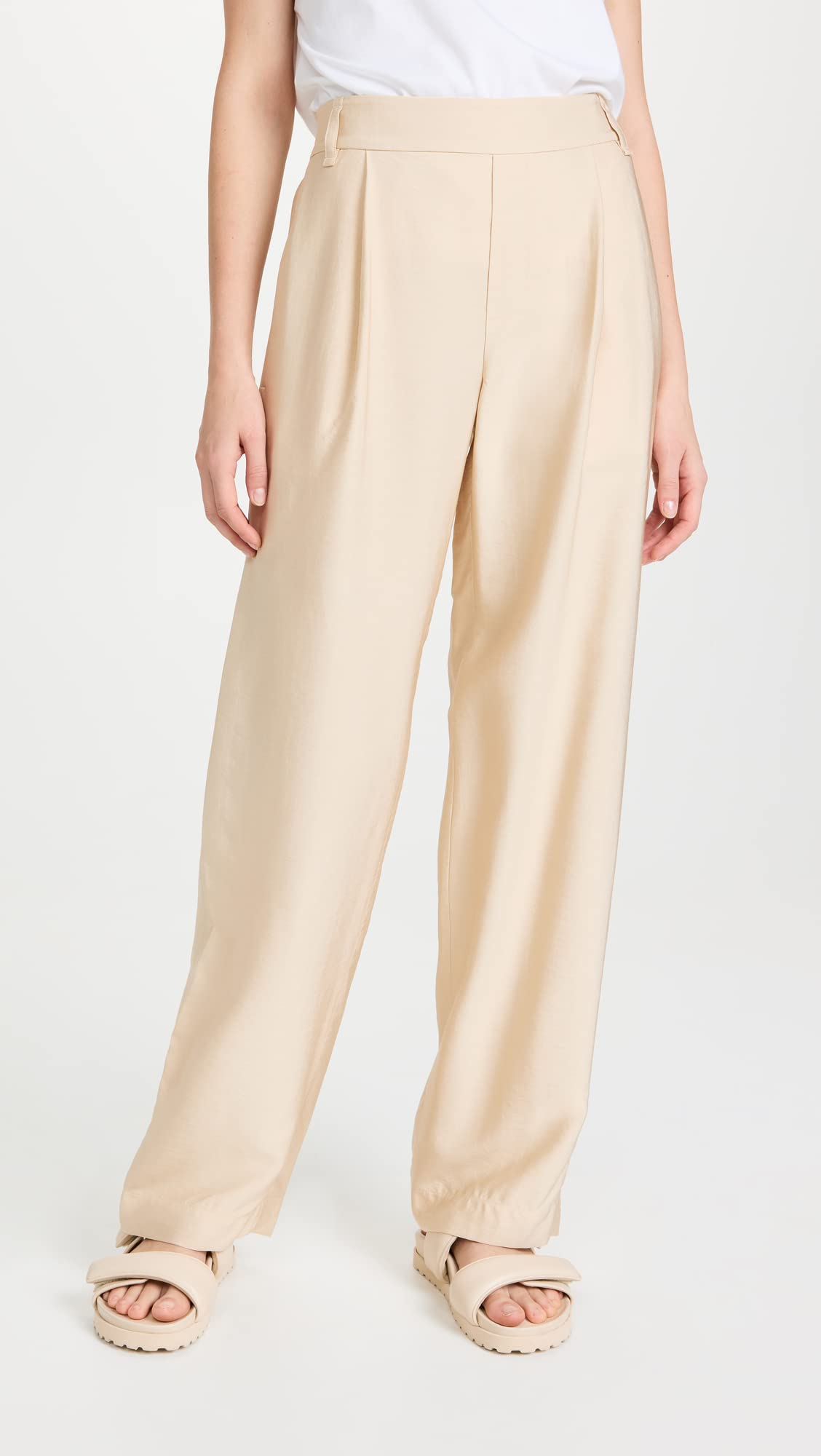 Vince Women's Straight Leg Pull On Pants - Comfortable Stretch Fabric for Work, Travel & Casual Wear | Premium Trousers for Office & Everyday Outfits