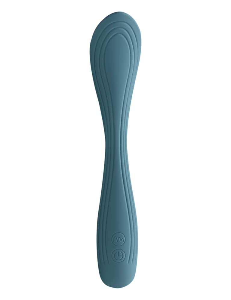 Pure Romance Twilight Mood - Bendable Clitoral Vibrator with 7 Pulse Patterns & 3 Speeds | Soft Silicone Massager with Textured Head for Enhanced Pleasure | Perfect for Solo Play & Couples Intimacy