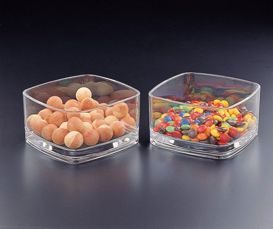 Square Acrylic Candy Dish - Elegant Candy Bowl for Home, Office & Party Decor | Perfect for Displaying Sweets, Nuts & Treats