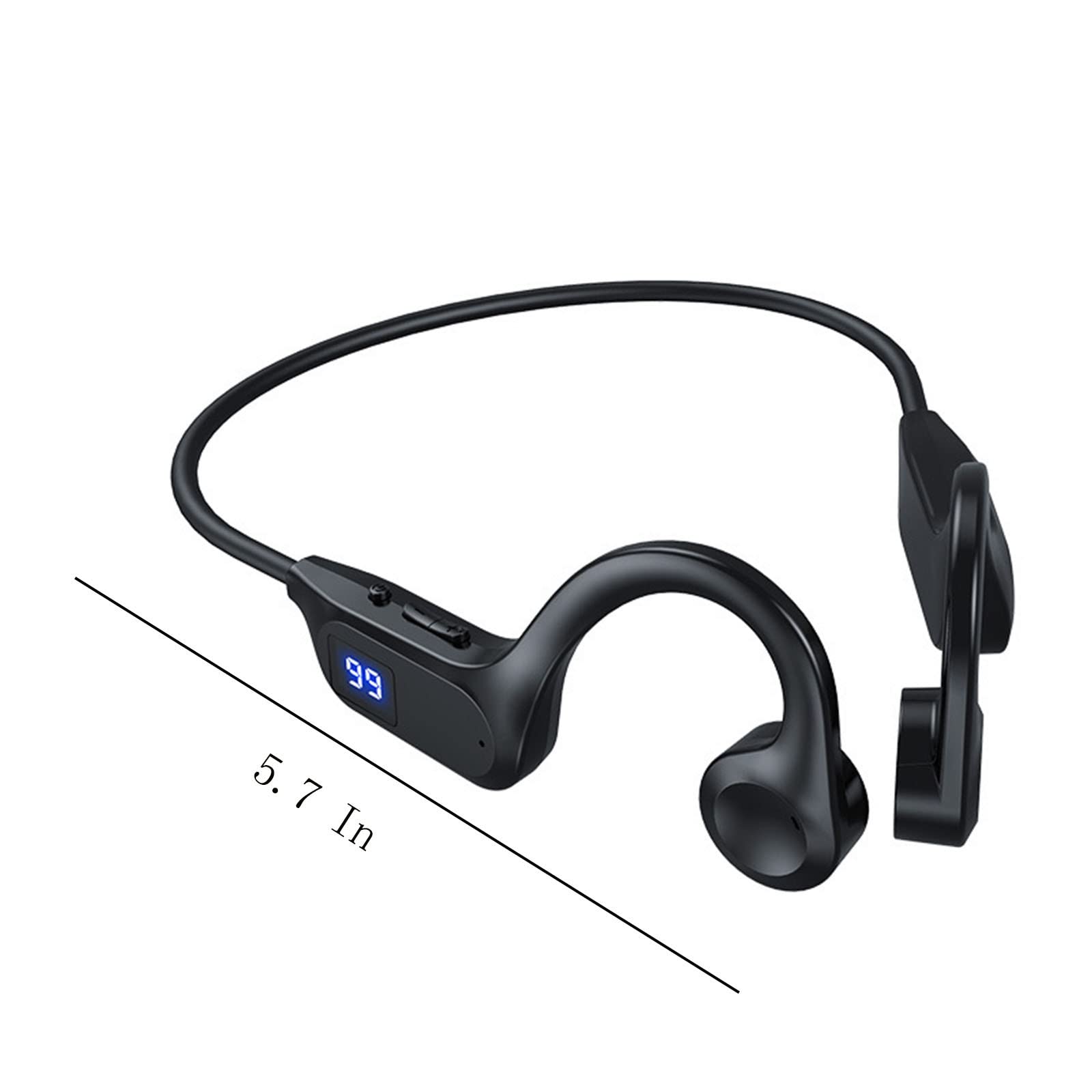 Wireless Earbuds Bluetooth 5.2 - Open Ear Gaming Headphones with Built-in Mic, Sweatproof Sports Headset for Running, Workout & Outdoor Activities | Comfortable Wireless Earphones for All-Day Use