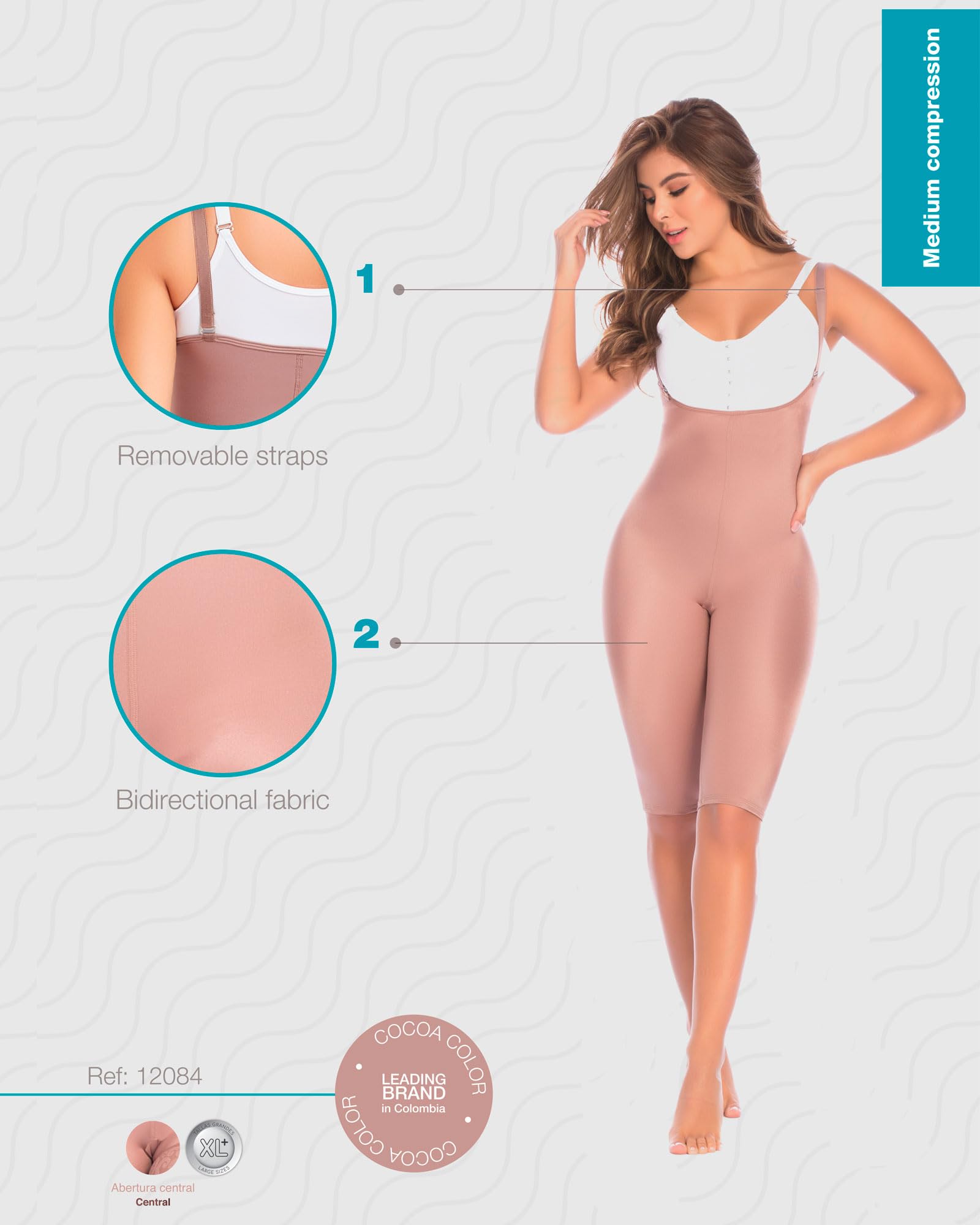 DELIÉ by Fajas DPrada 09075 Colombian Postpartum Girdle - Full Body Shaper for Women | Slimming Waist Trainer, Tummy Control & Back Support | Perfect for Post Pregnancy Recovery & Everyday Shapewear