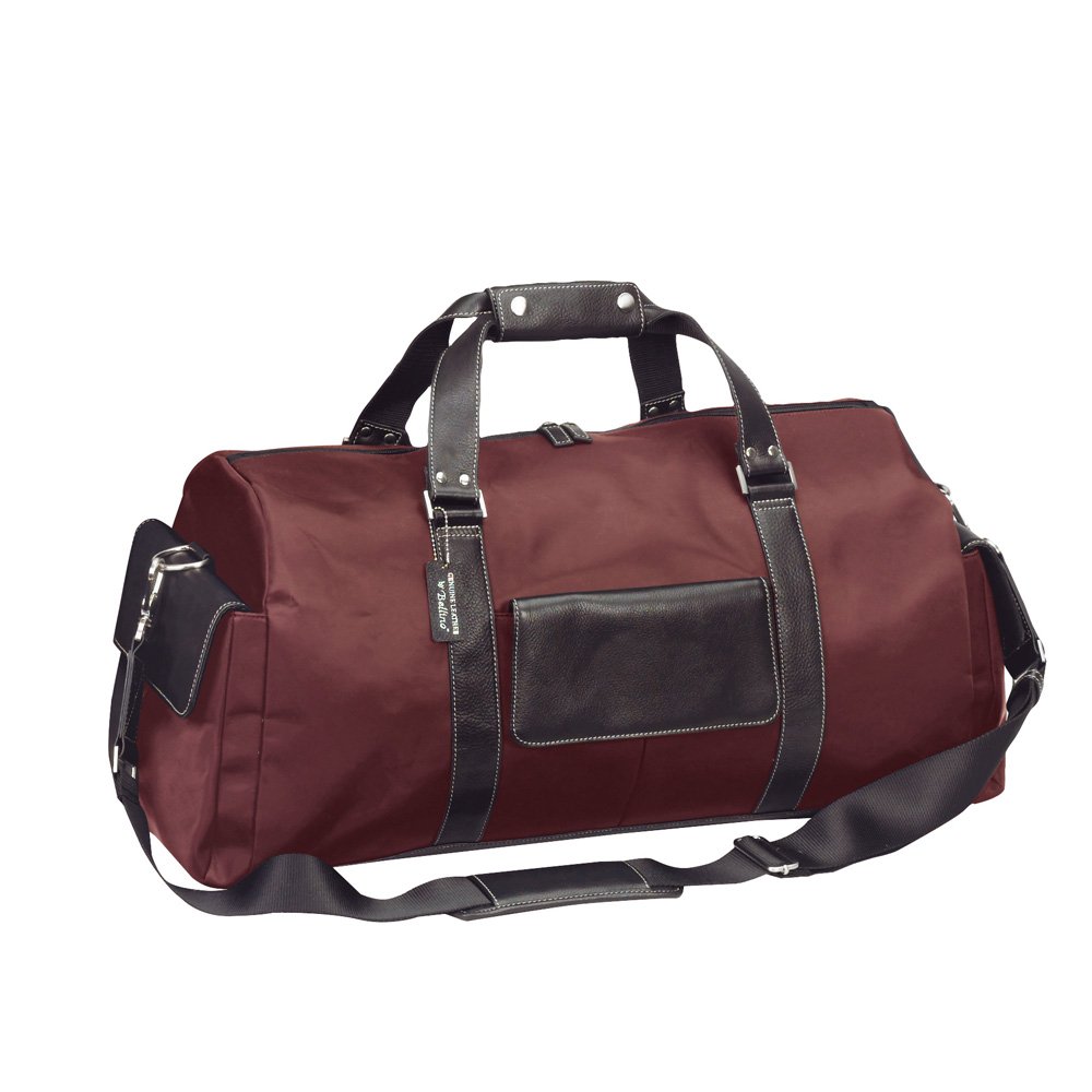 Italian Leather Carry-On Duffel Bag for Weekend Travel - Rust Brown | Perfect for Business Trips, Gym & Overnight Getaways