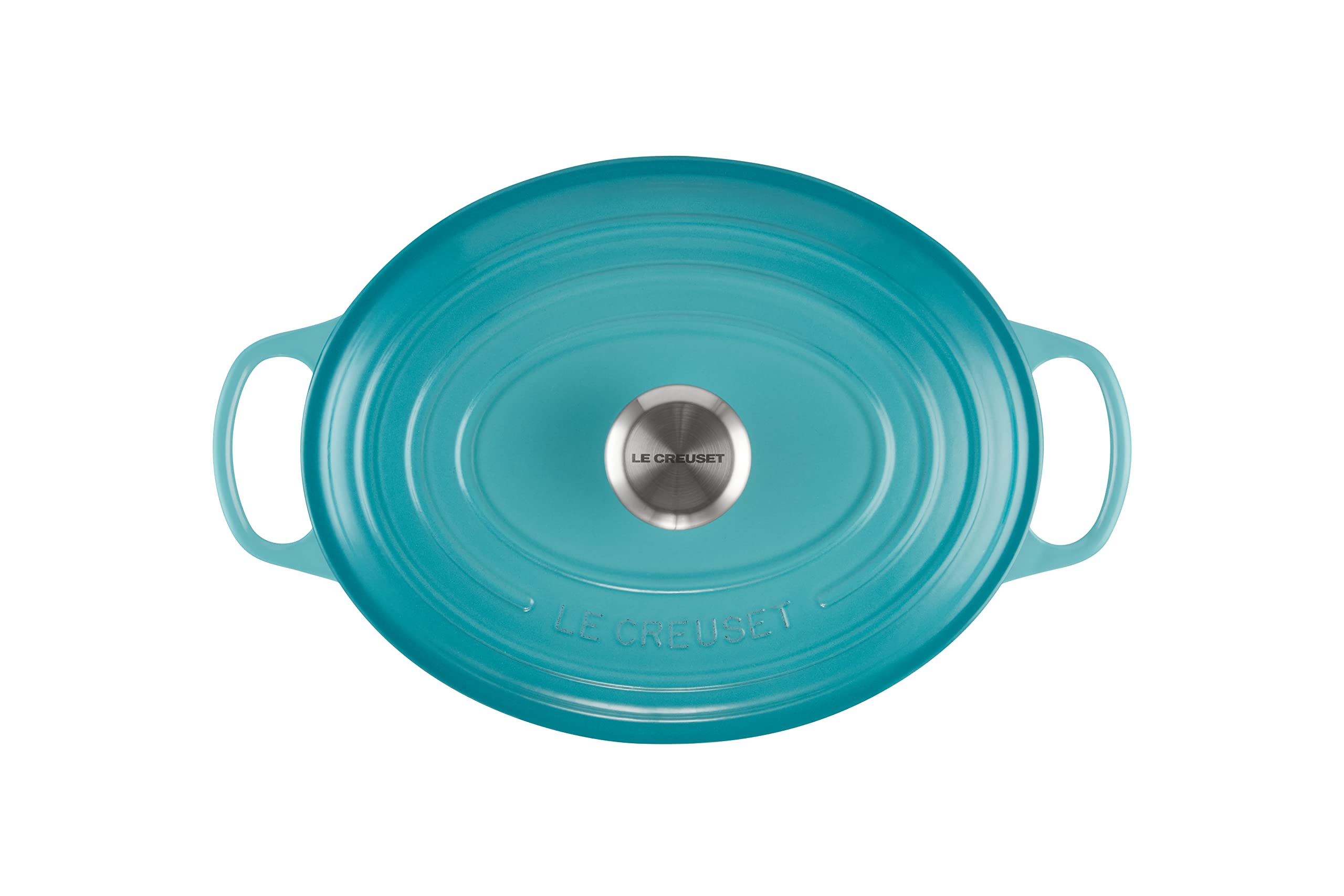 Le Creuset 5 qt. Enameled Cast Iron Oval Dutch Oven - Caribbean Blue | Premium Cookware for Braising, Roasting & Baking | Perfect for Soups, Stews & Family Dinners