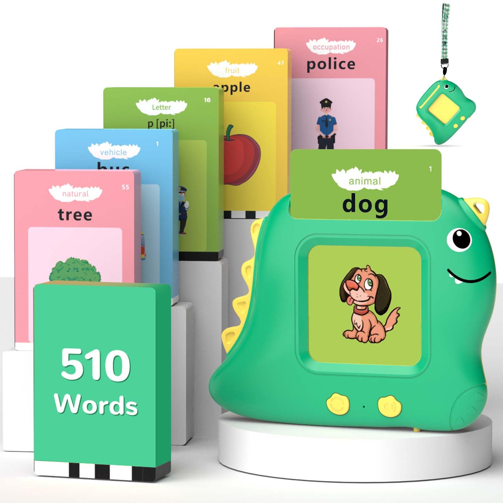Interactive Talking Flash Cards for Toddlers 1-6 Years - 510 Sight Words Montessori Learning Toys, Autism Sensory Speech Therapy Toys for Boys & Girls | Educational Gift for Kids Birthday, Christmas & Preschool Learning
