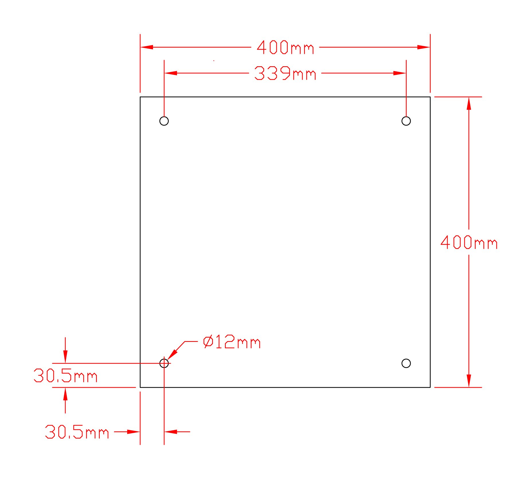 400x400mm 1000W Silicone Heater for Creality CR-10 S4 3D Printer - Digital Controller & Pre-Drilled Screw Holes (220V) - Perfect for Stable Bed Heating & Improved 3D Printing Results