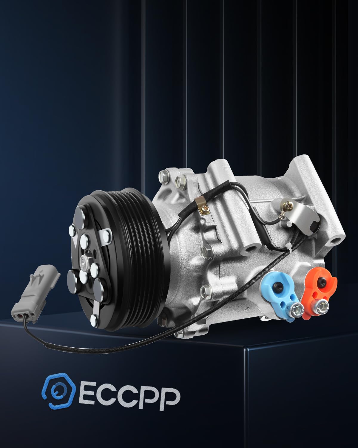 ECCPP AC Compressor for 2004-2009 Dodge Stratus 2.0L & Dodge Van 1000 2.4L - Replacement Air Conditioner Compressor for Cooling System Repair - Perfect for Summer Driving and Road Trips