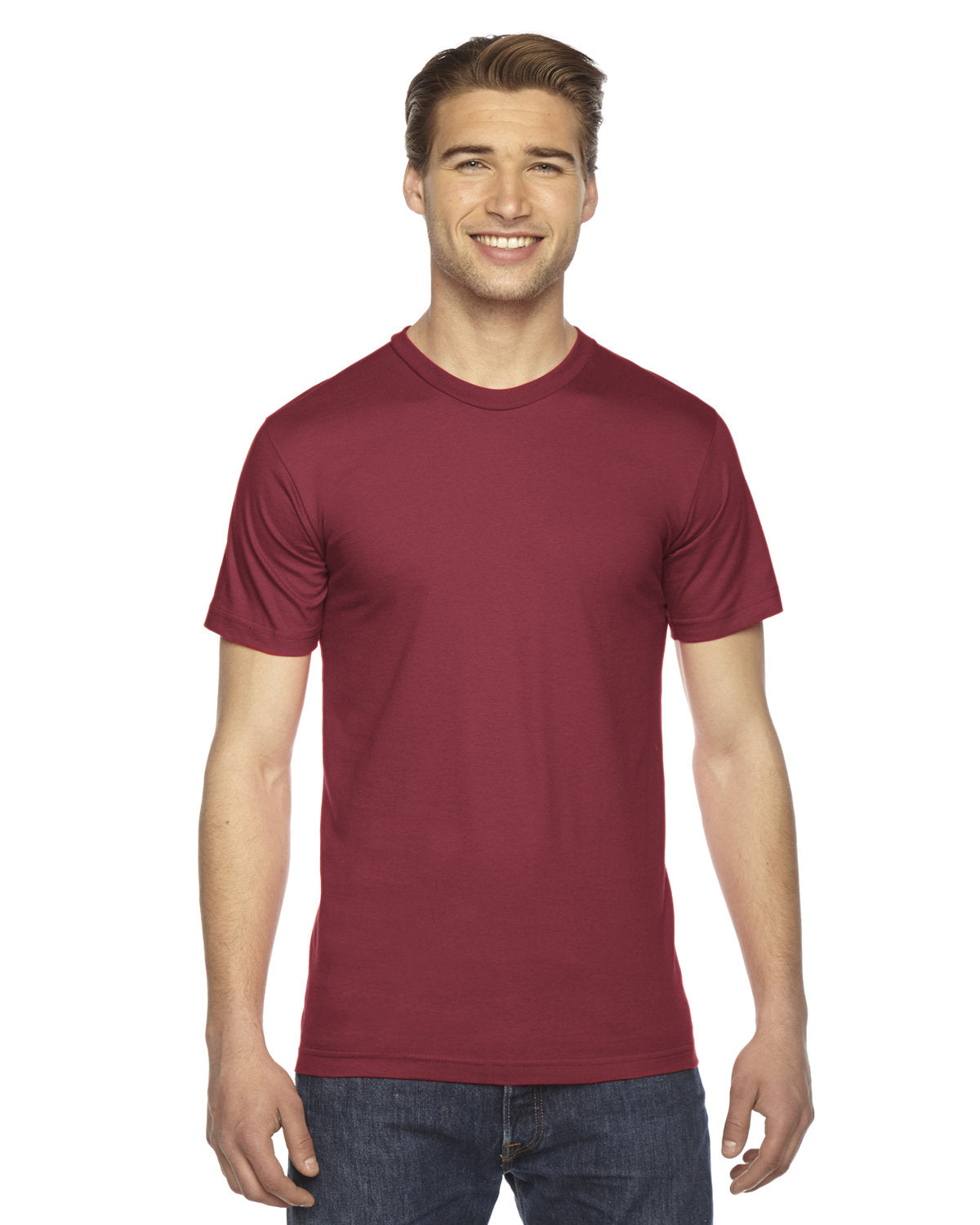 American Apparel 2001W Unisex Fine Jersey Short Sleeve T-Shirt - Soft Cotton Tee for Men & Women - Perfect for Casual Wear, Gym, and Everyday Outfits