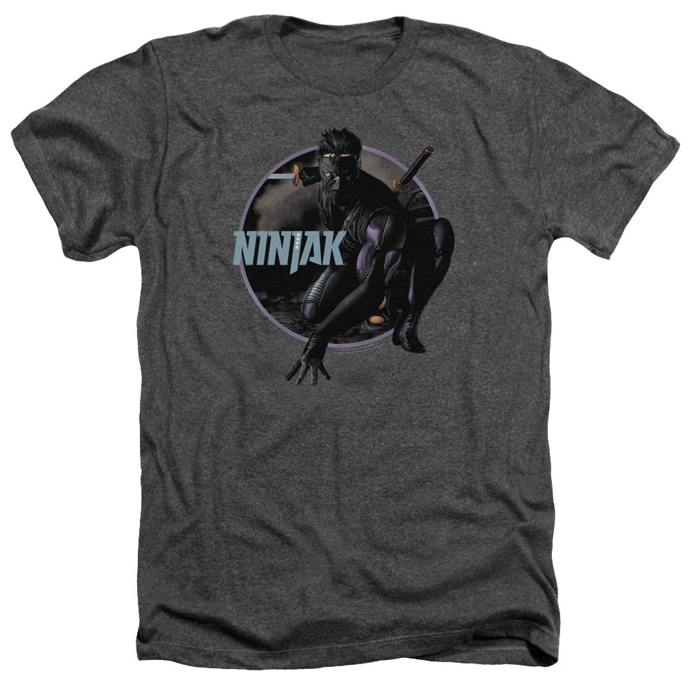 Crouching Ninja Unisex Heather T-Shirt for Men & Women - Comfortable Casual Wear for Everyday, Gym & Street Style