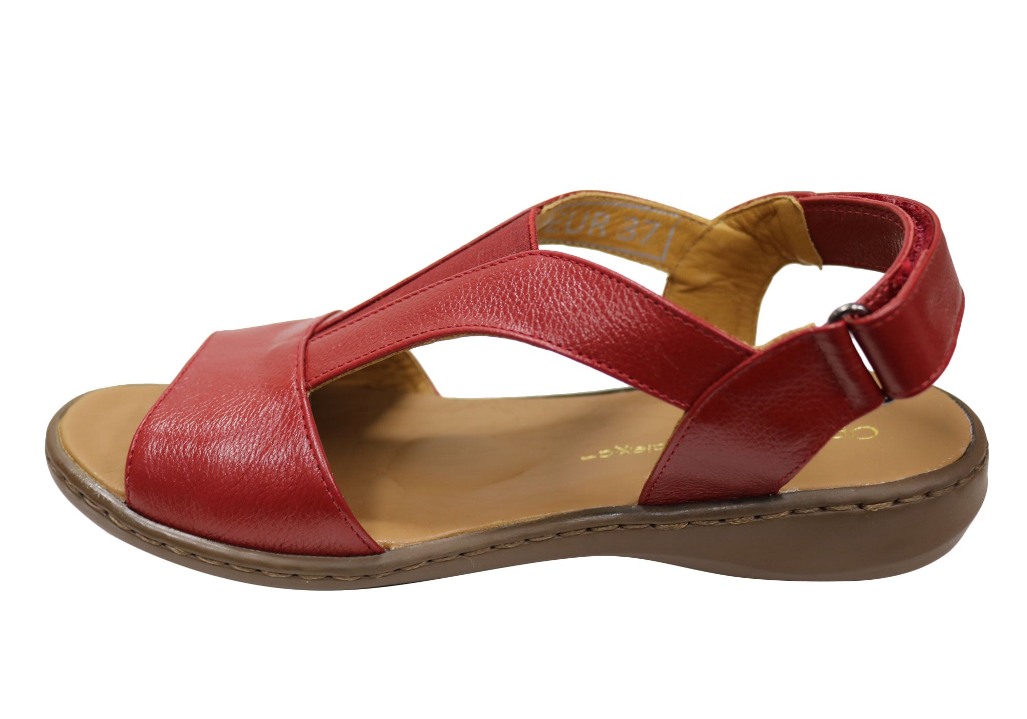 Opananken Elva Women's Comfortable Brazilian Leather Sandals - Stylish Summer Casual & Beach Walking Sandals for Women