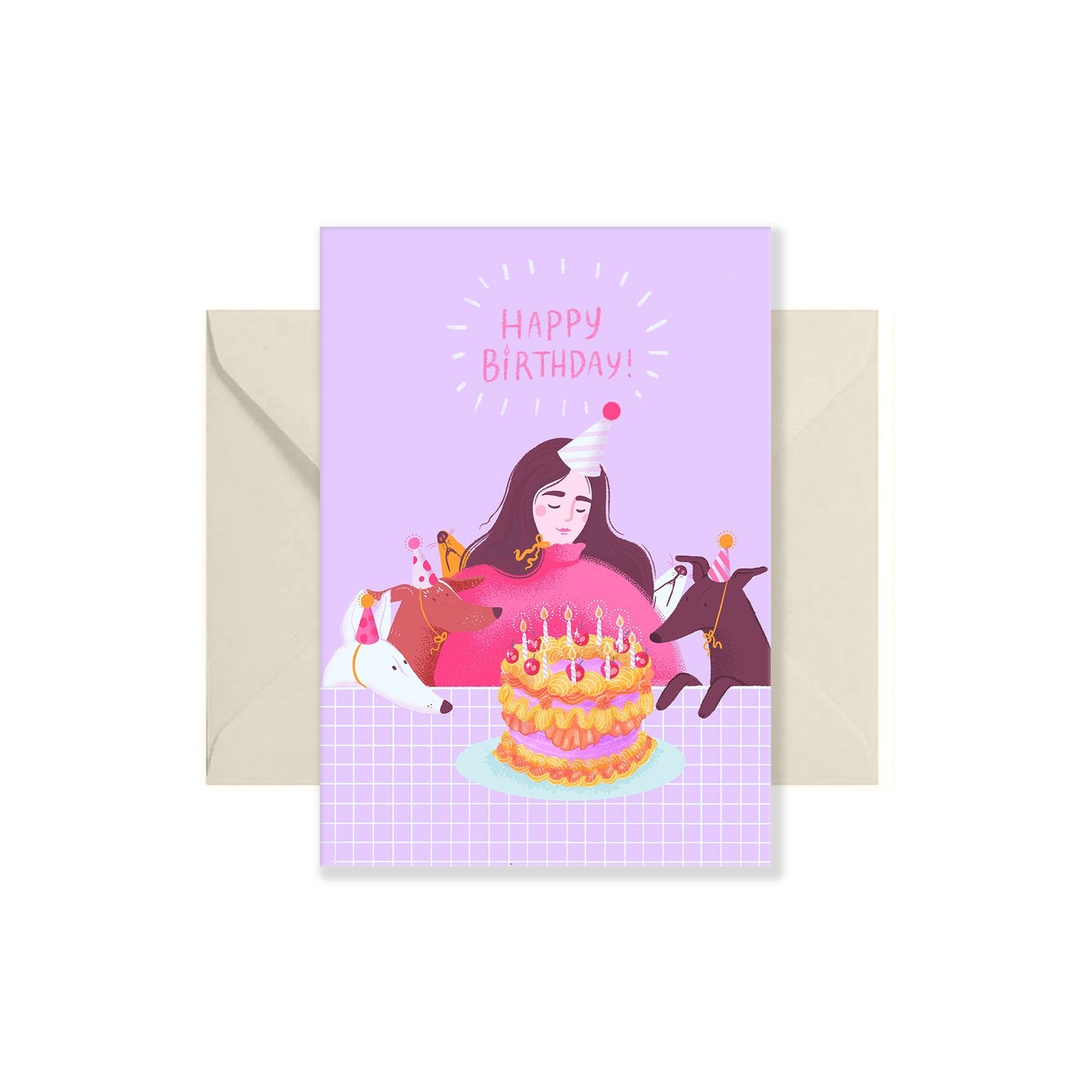 Bryony Moss Birthday Dogs Greeting Card - Funny Dog Lover Birthday Card for Women & Men - Perfect for Pet Owners, Dog Birthday Parties & Special Occasions