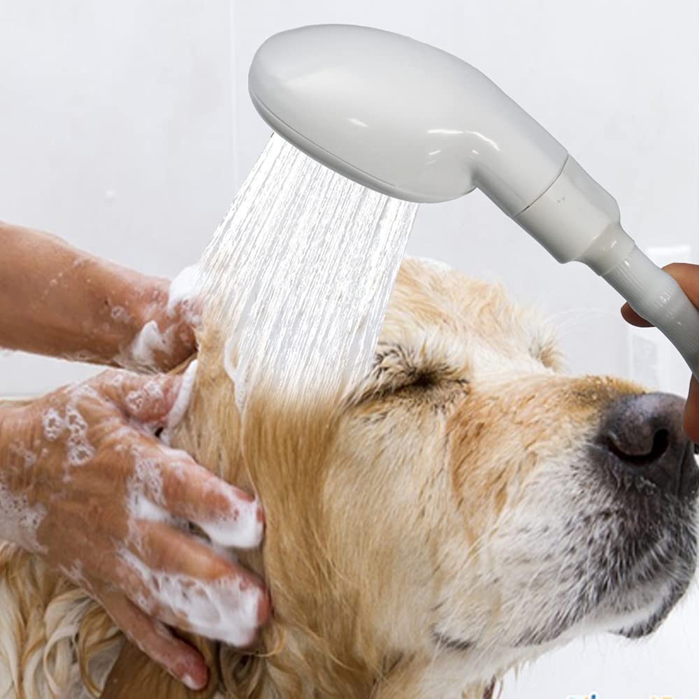 2m/6.56Ft Flexible Sink Hose Faucet Sprayer with Hair Catcher - Handheld Shower Head for Baby Bathing, Pet Washing, Hair Care & Vegetable Rinsing - Perfect for Kitchen, Bathroom & Utility Sink Use