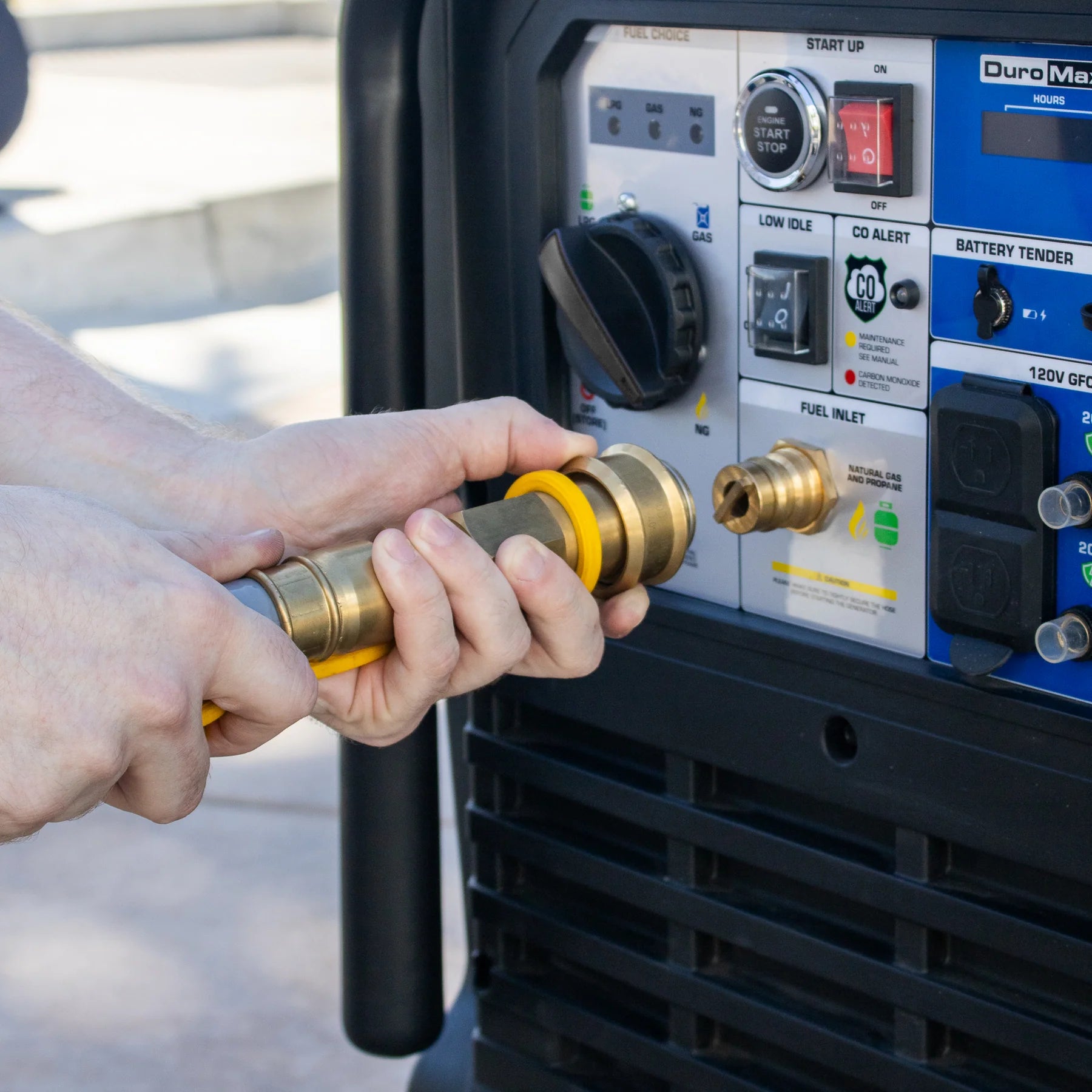 DuroMax XP16000iHT 13000W/16000W Tri Fuel Portable Generator - Gasoline, Propane & Natural Gas - Electric Start with CO Alert - Quiet Inverter Technology - Perfect for Home Backup, Camping & Emergency Power
