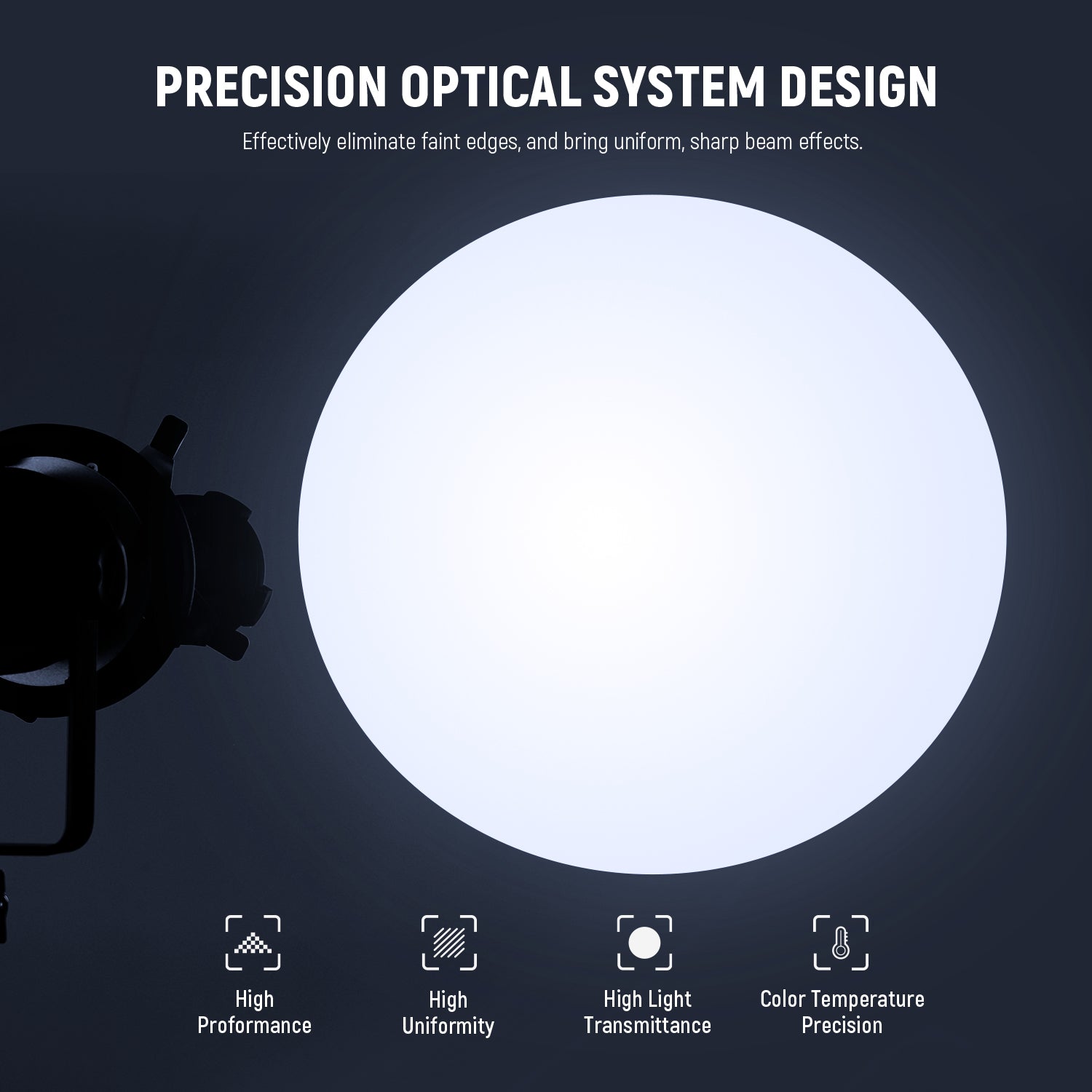 NEEWER LS 39 20° Bowens Mount Spotlight Snoot for Photography & Video Lighting - Perfect for Studio, Portrait, and Product Shoots