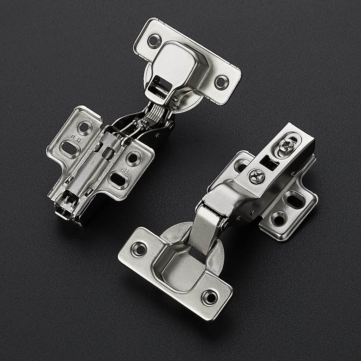 Ravinte 60 Pack 30 Pairs Soft Close Cabinet Hinges - Heavy Duty Frameless Adjustable Concealed Cup Hinges for European Kitchen Cabinets (Perfect for DIY Cabinet Installation & Door Repair)