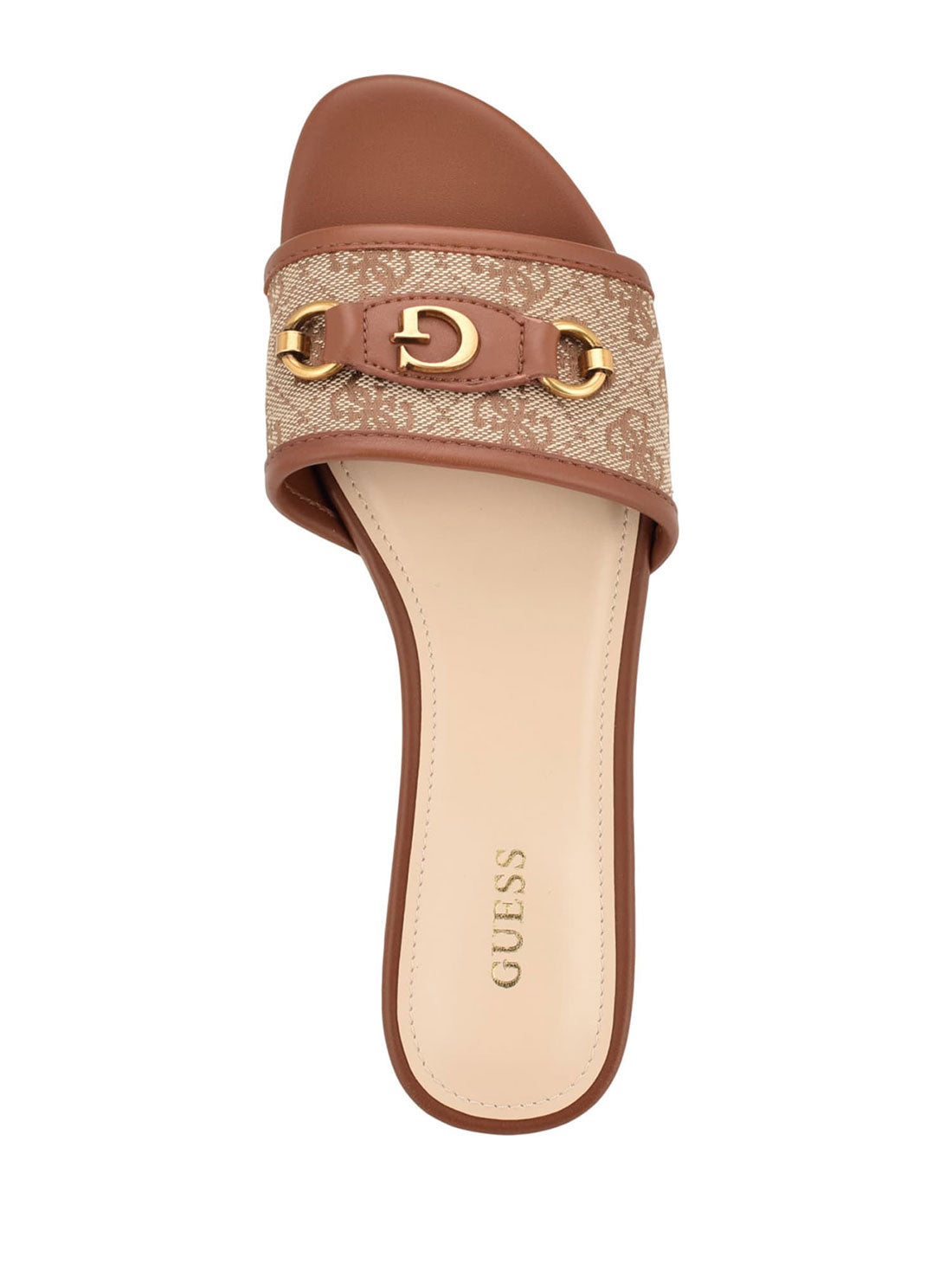 Brown Logo Hammi Slide Sandals for Women - Comfortable Summer Slides with Arch Support - Perfect for Beach, Pool, and Casual Outings