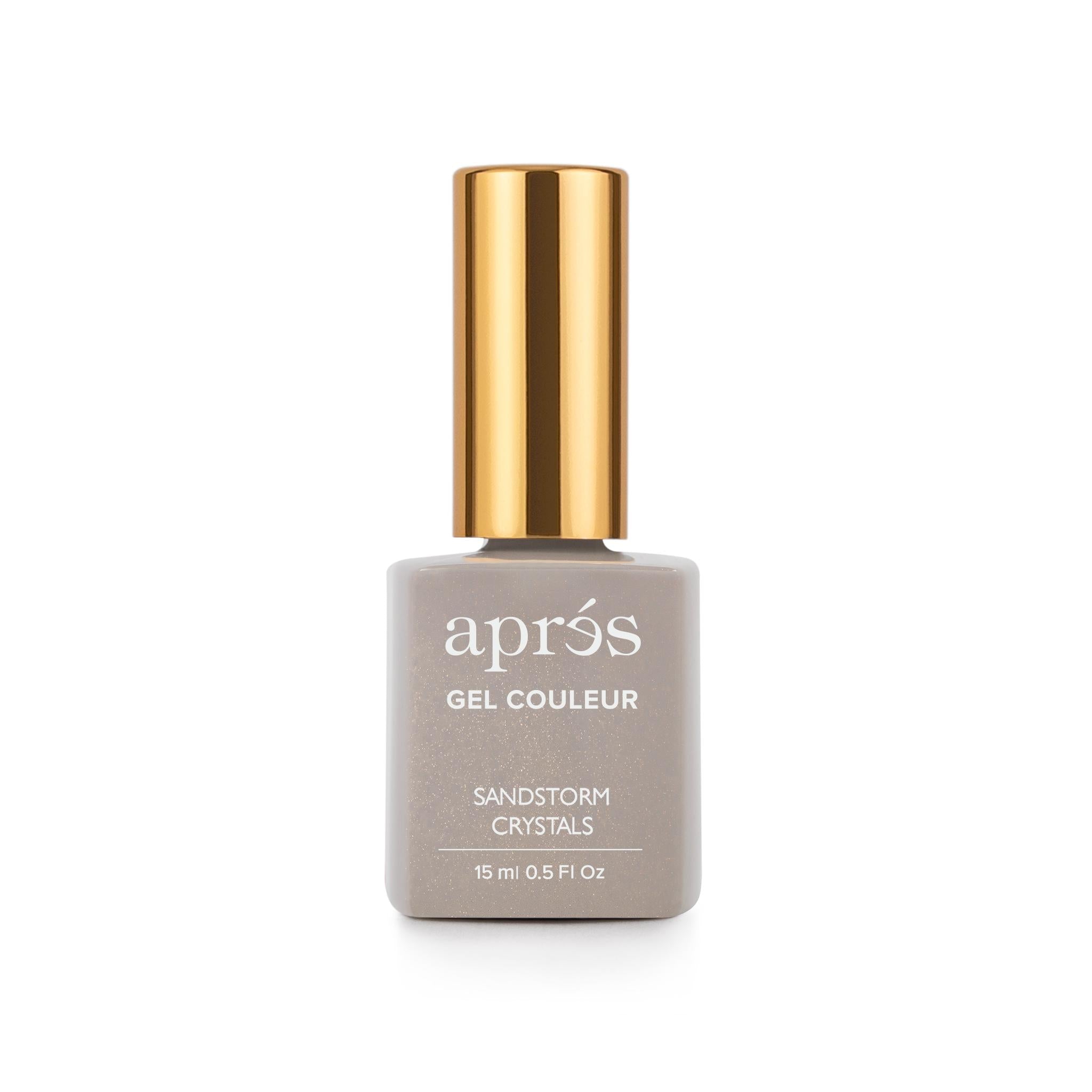 Apres Gel-X Nail Extension Kit - Sandstorm Crystals Color Gel Polish | Long-Lasting Salon Quality Manicure | Perfect for Weddings, Parties & Special Occasions