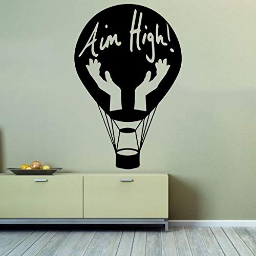 Inspiring Hot Air Balloon Wall Decal for Kids Room - Motivational Quote Sticker for Nursery, Bedroom & Playroom - Fun Vinyl Art Decor (20x18 inch) - Perfect for Girls & Boys Bedrooms, Kindergarten Classrooms & Home Decor