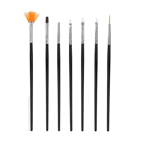 15pcs Professional Nail Art Brushes Set - Fine Tip Drawing & Liner Brushes for Salon & Home Manicure | Perfect for Acrylic, Gel & Nail Art Designs