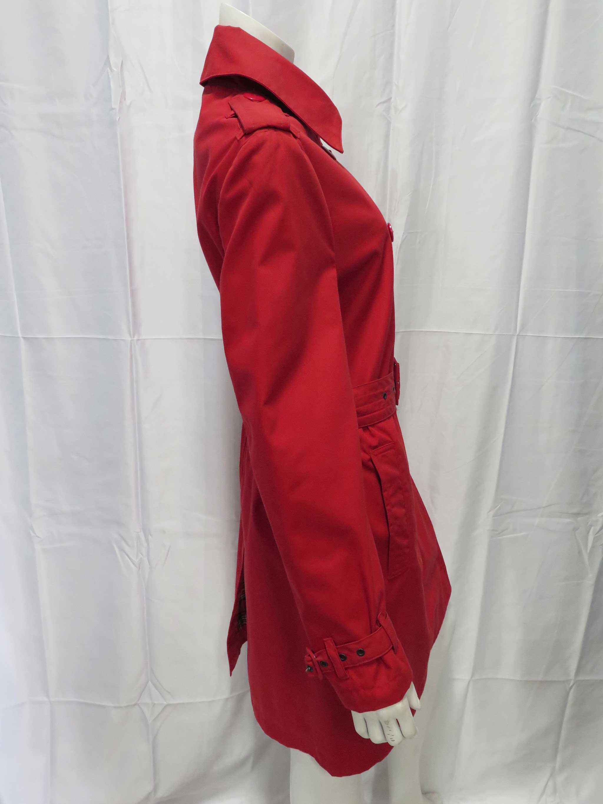 Stylish Red Double Breasted Coat for Women - Winter Fashion Outerwear for Office & Casual Wear