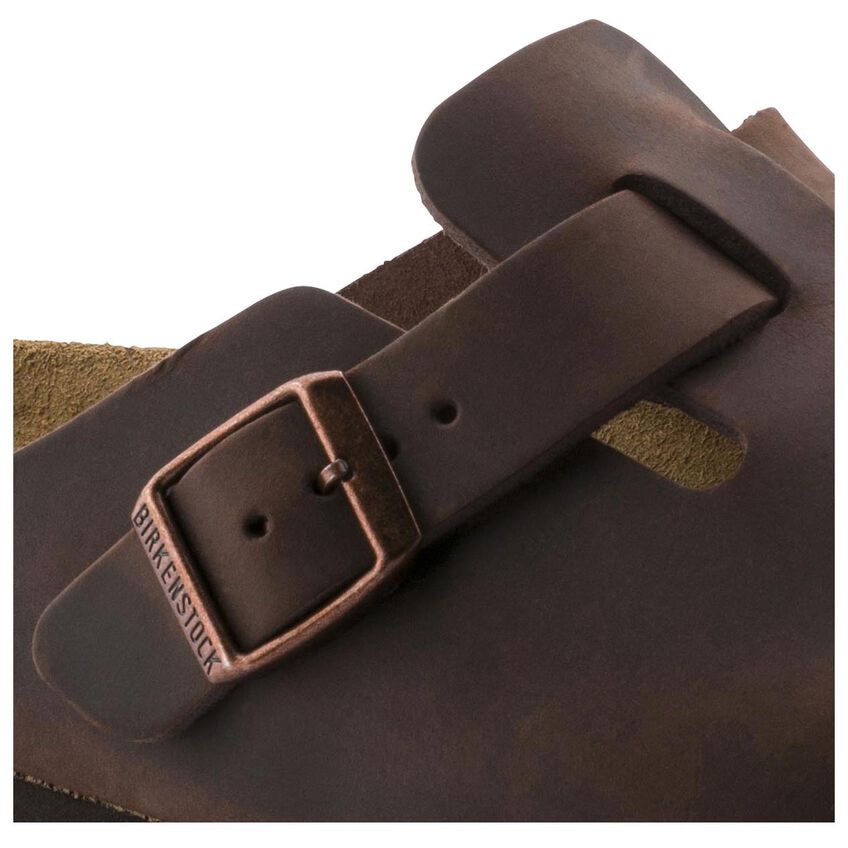 Birkenstock Boston Soft Footbed Oiled Leather Clogs in Habana Brown | Comfortable Unisex Slip-On Shoes for Men & Women | Perfect for Home, Office & Casual Wear