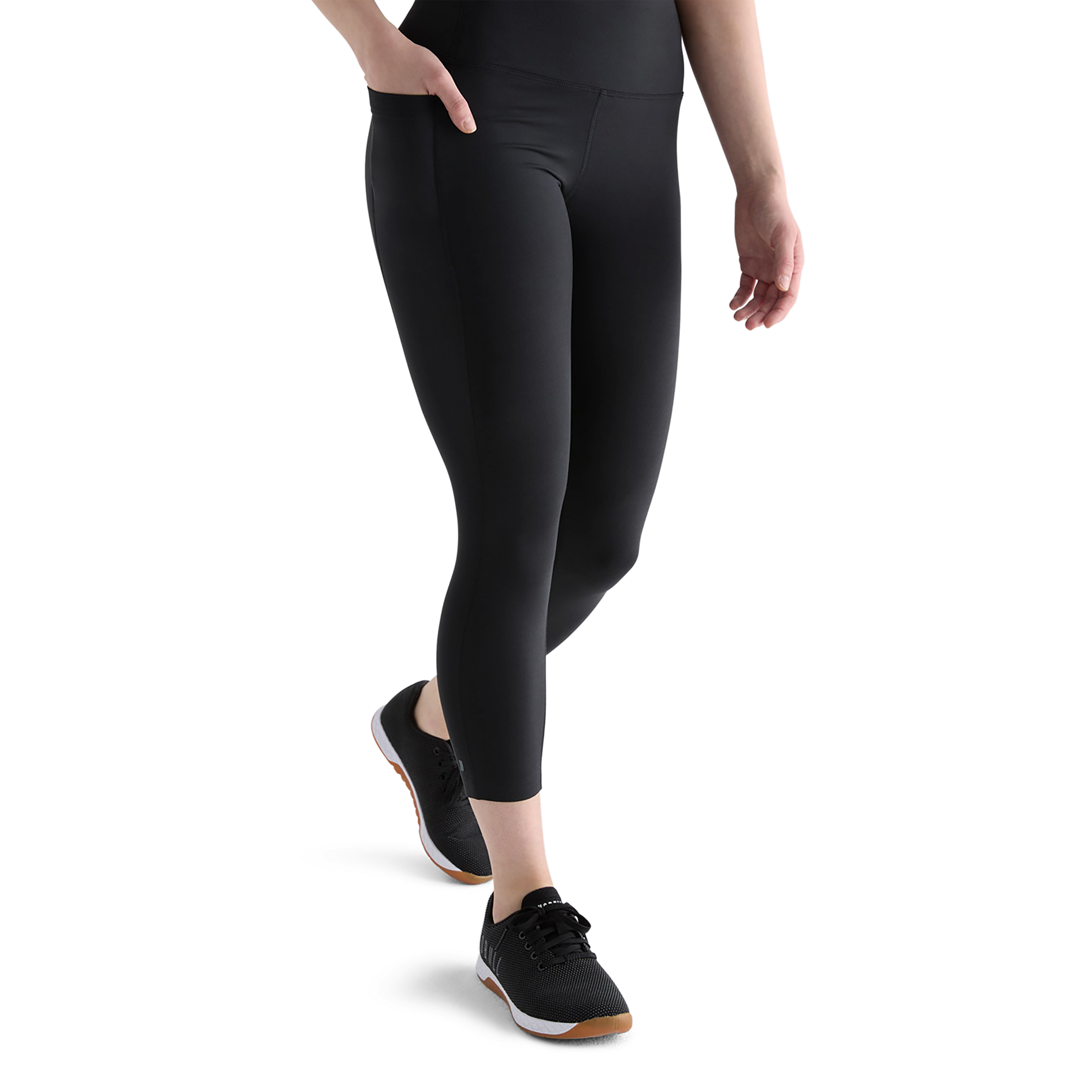 High Waist Matte Pocket Leggings for Women - 25