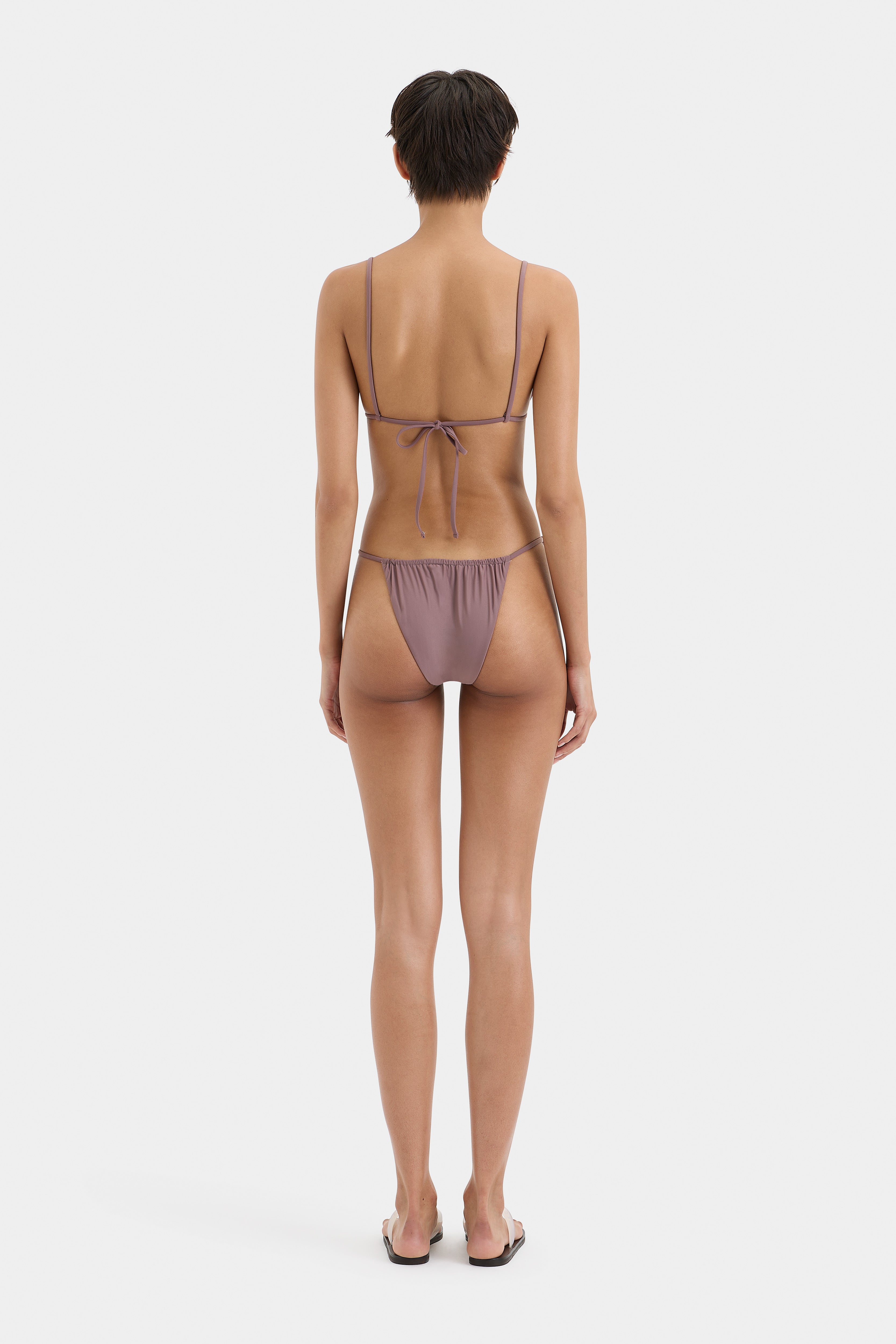Jeanne Beaded Triangle Bikini Top - Women's Sexy String Swimwear for Beach & Pool Party | Summer Vacation Essential