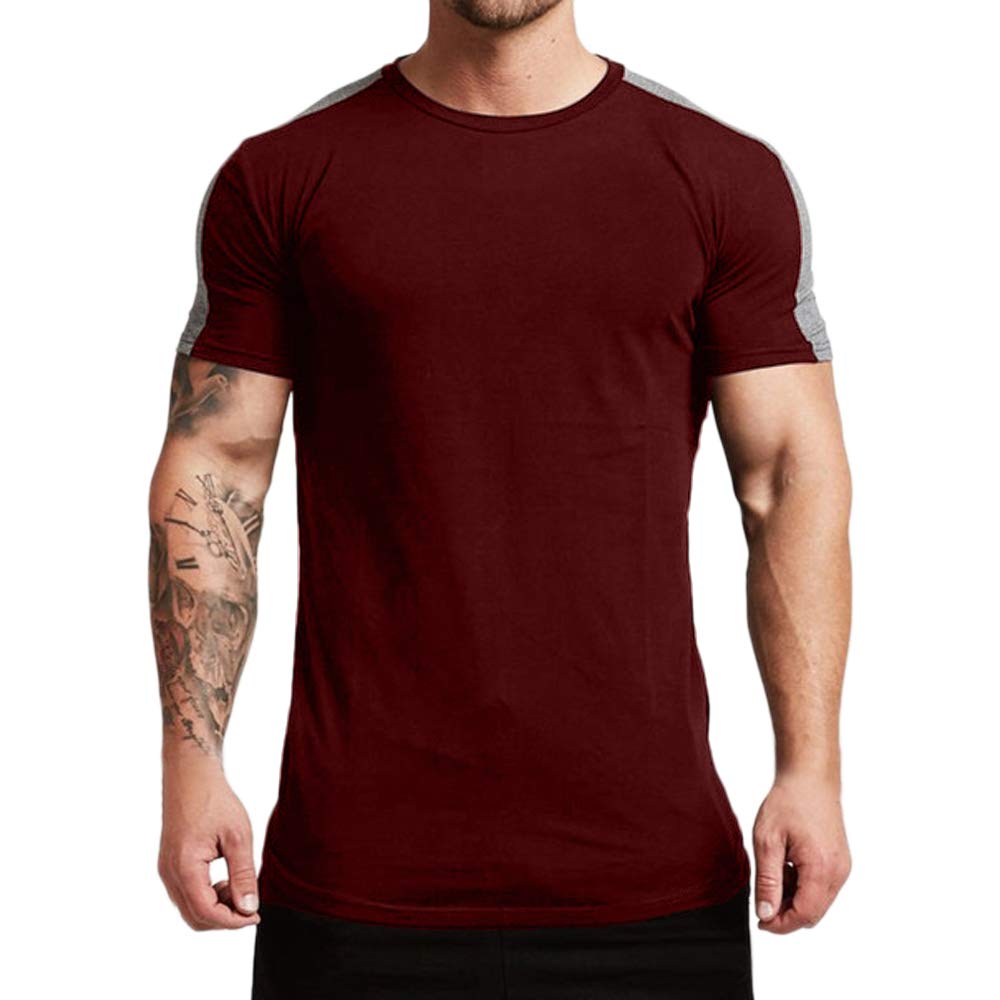 Magiftbox Men's Essential Short Sleeve Workout T-Shirt - Gym Training, Jogging & Casual Wear - Moisture Wicking Active Tee for Running, Fitness & Everyday Comfort