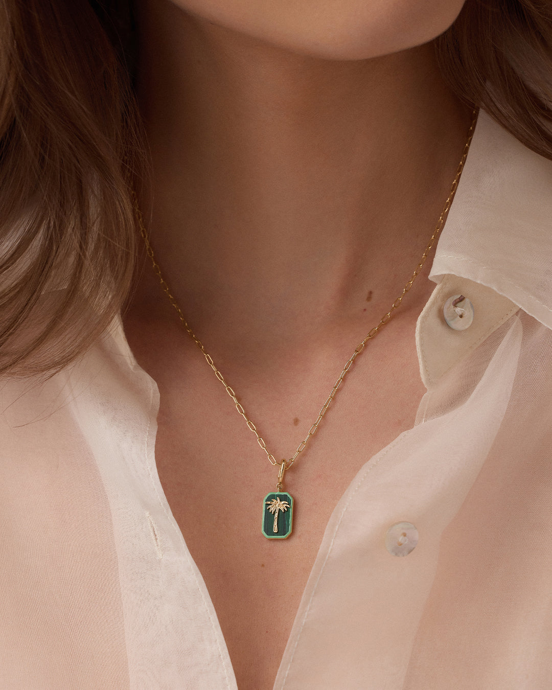 Power Gemstone Parker Charm Necklace for Women - Elegant Travel Jewelry Gift for Her | Perfect for Vacation, Date Night & Special Occasions