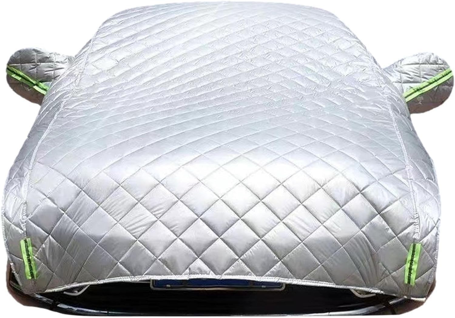 Kia EV6 Hail Protection Car Cover 2022-2024 Model - Heavy Duty Weatherproof Vehicle Cover with Reflective Strips (Silver) - Perfect for Parking Lot, Garage & Outdoor Storm Protection